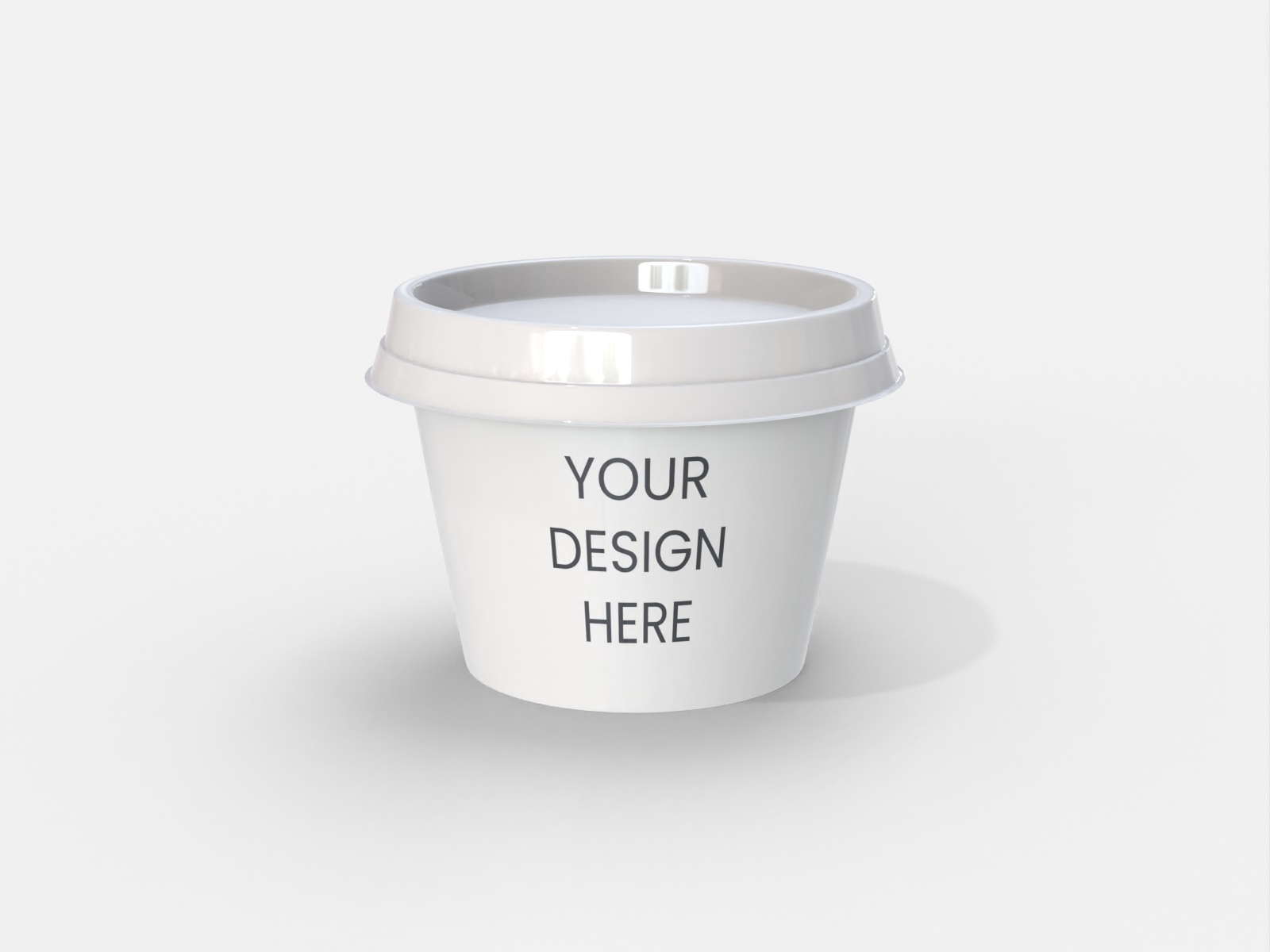 Plastic cup — Glossy plastic