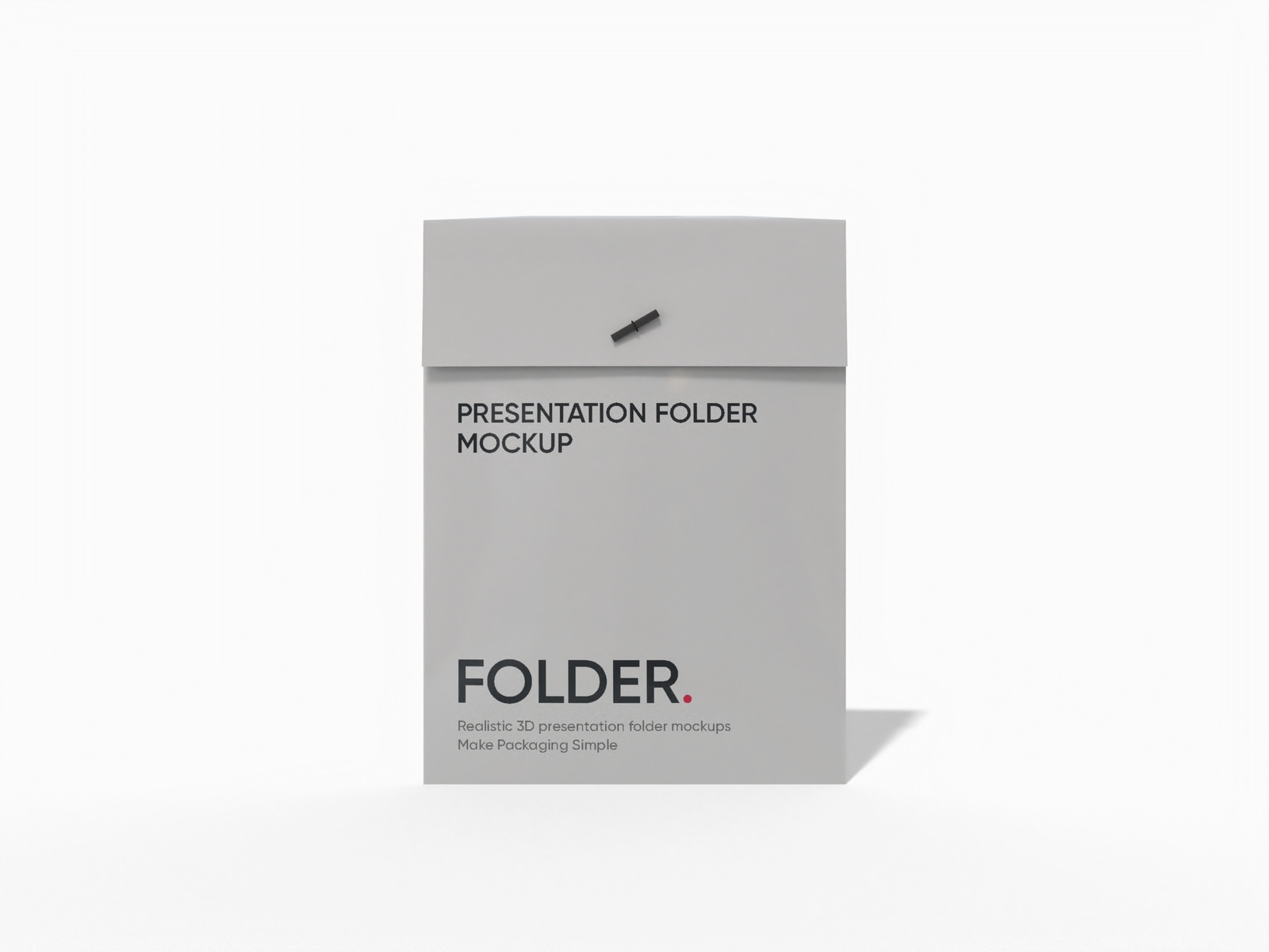 Presentation folder — White paperboard