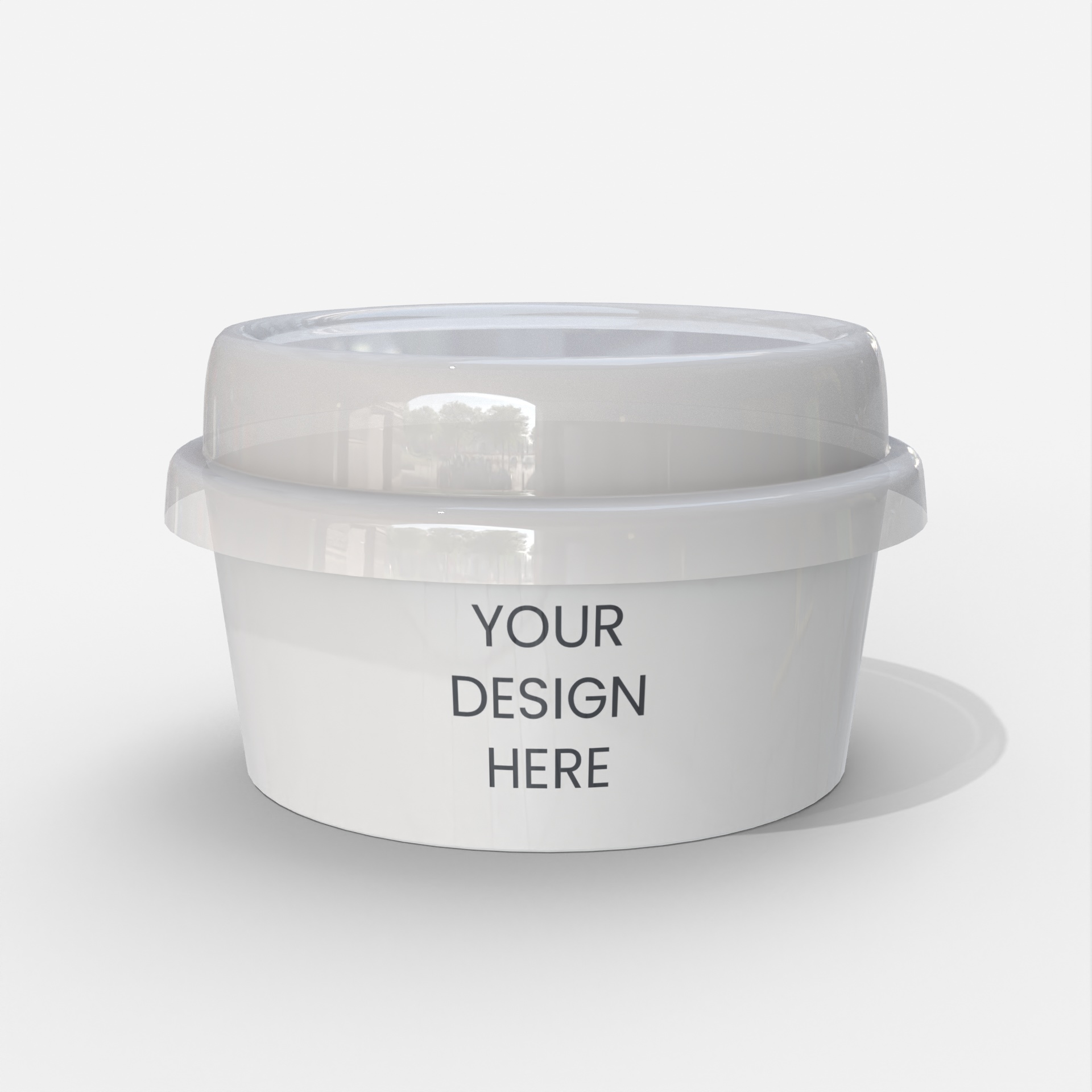 Plastic cup — Glossy plastic