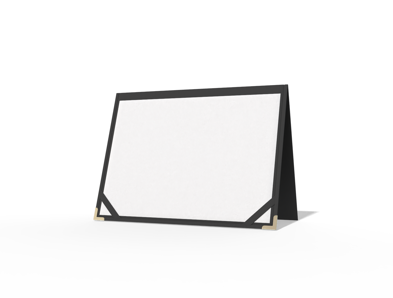Certificate folder — White paperboard
