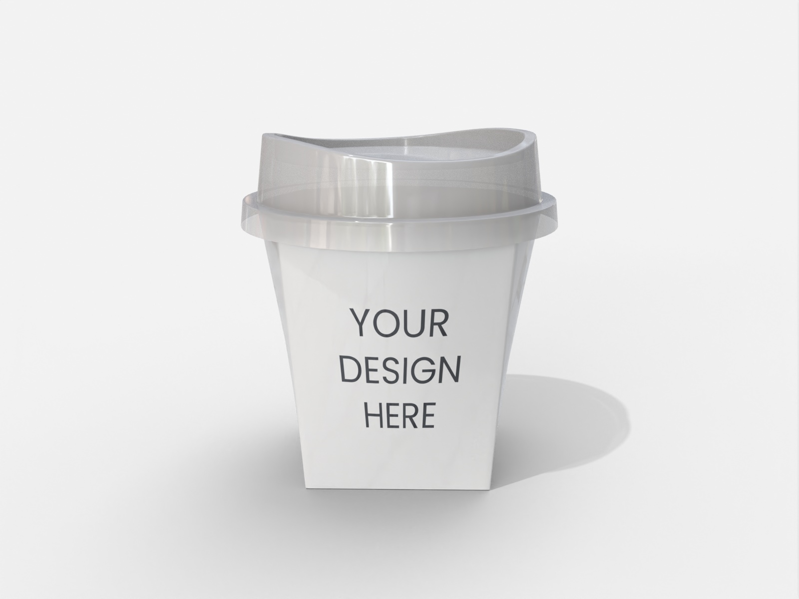 Plastic cup — Glossy plastic