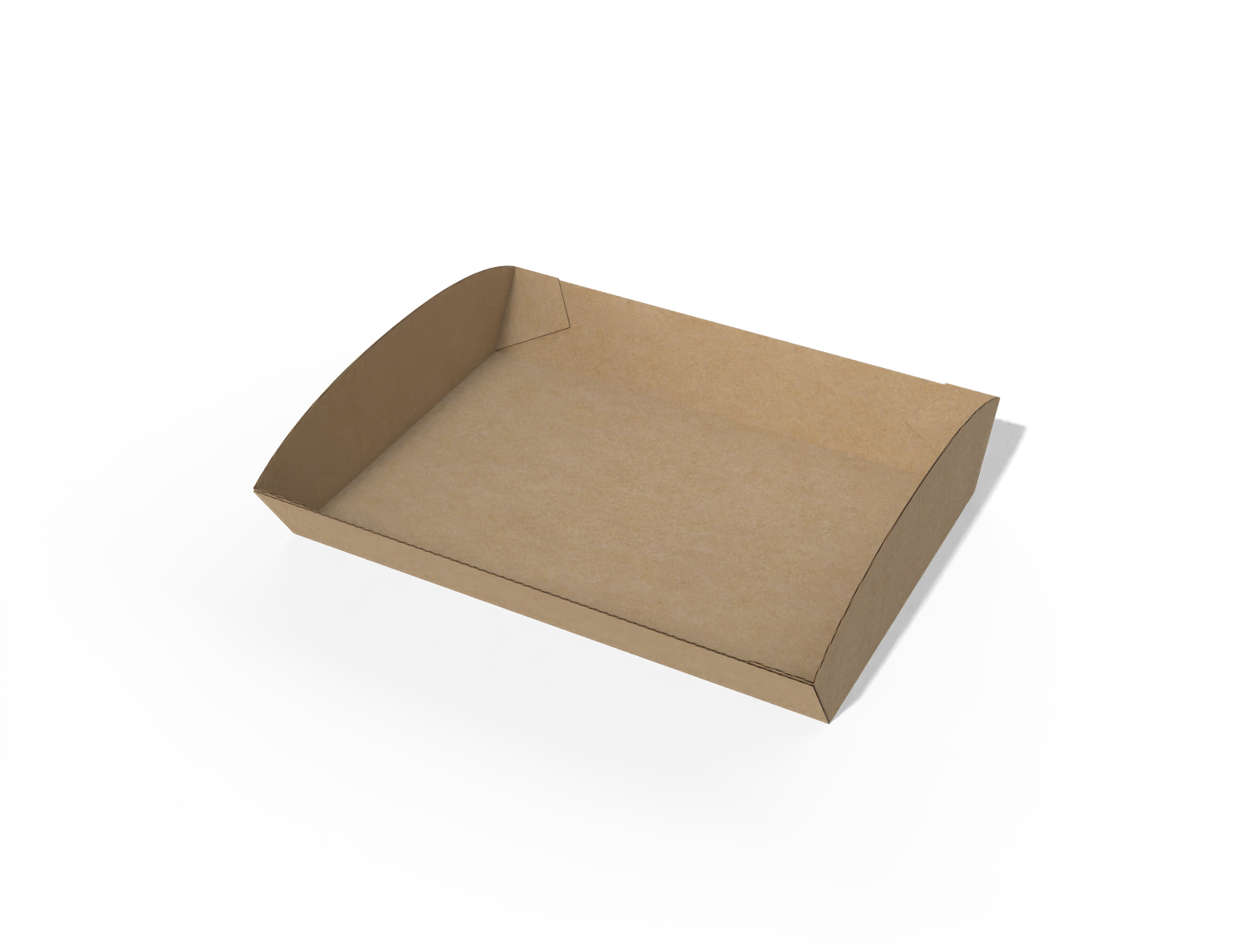 Hot dog tray box — E-flute corrugated board