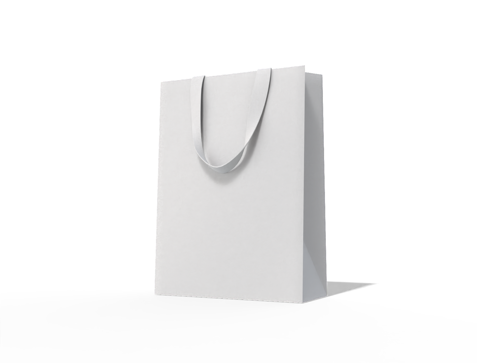Small shopping bag — White paperboard