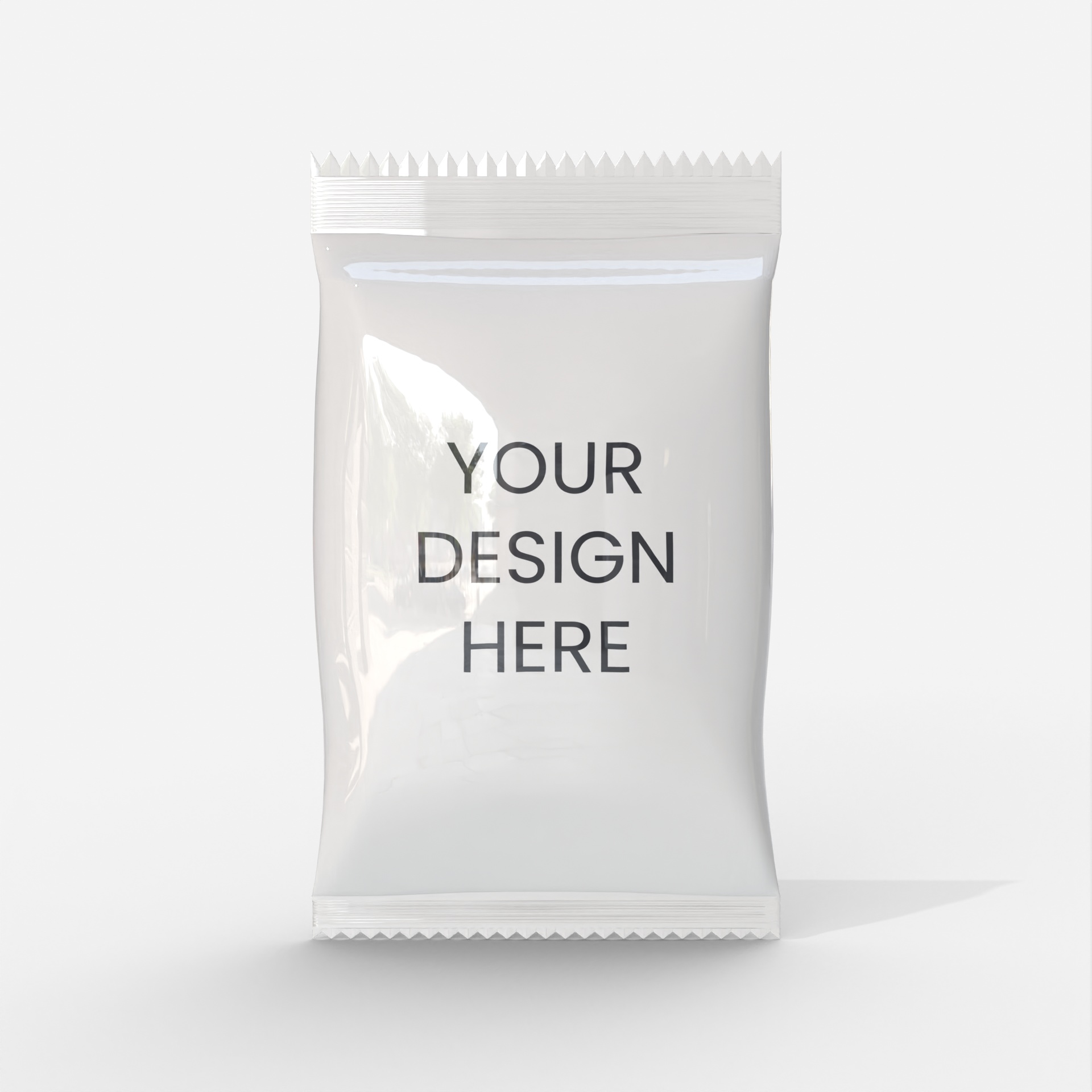 Chips snack sachet — Glossy plastic