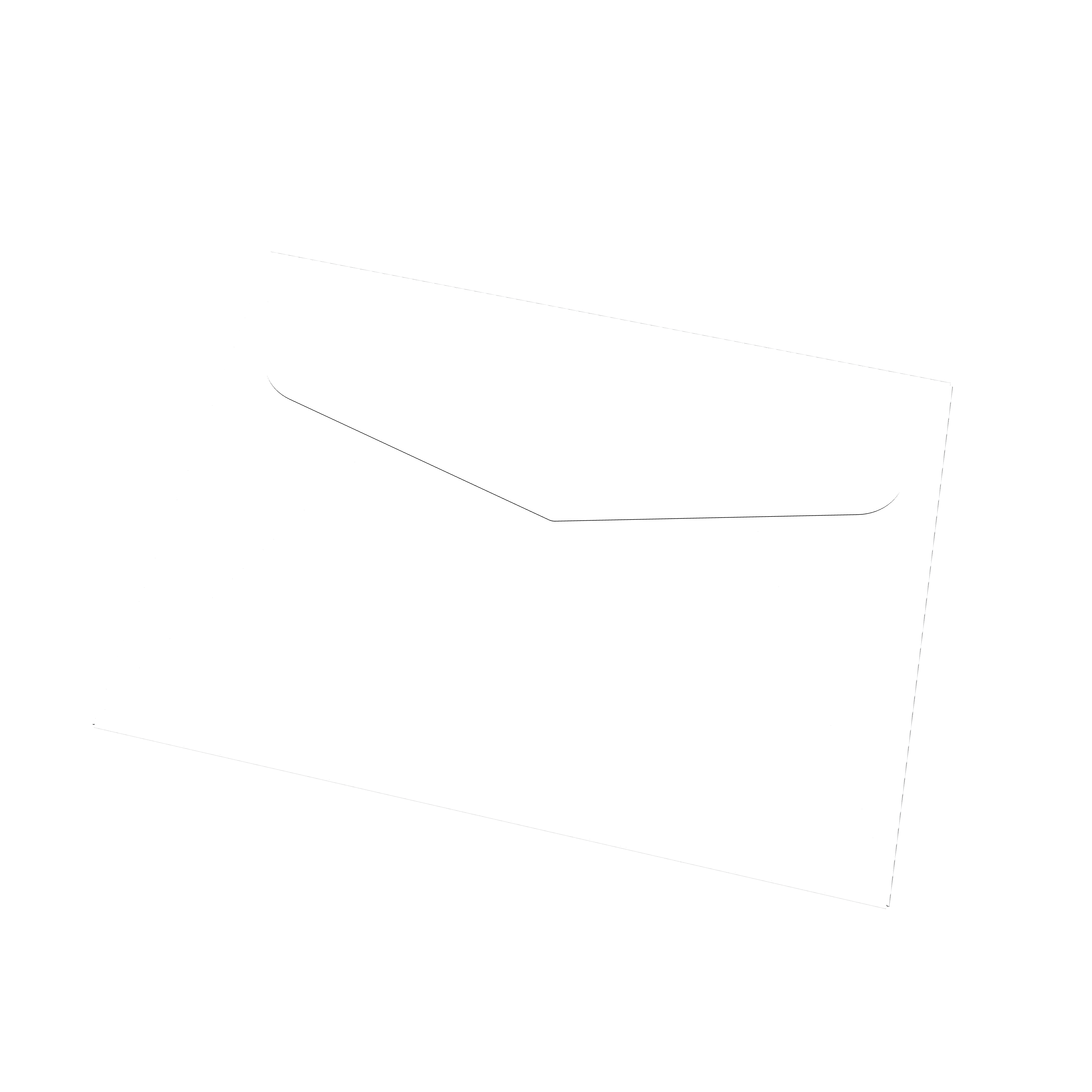 #6 business envelope — 200 gsm white paperboard(0.3mm)