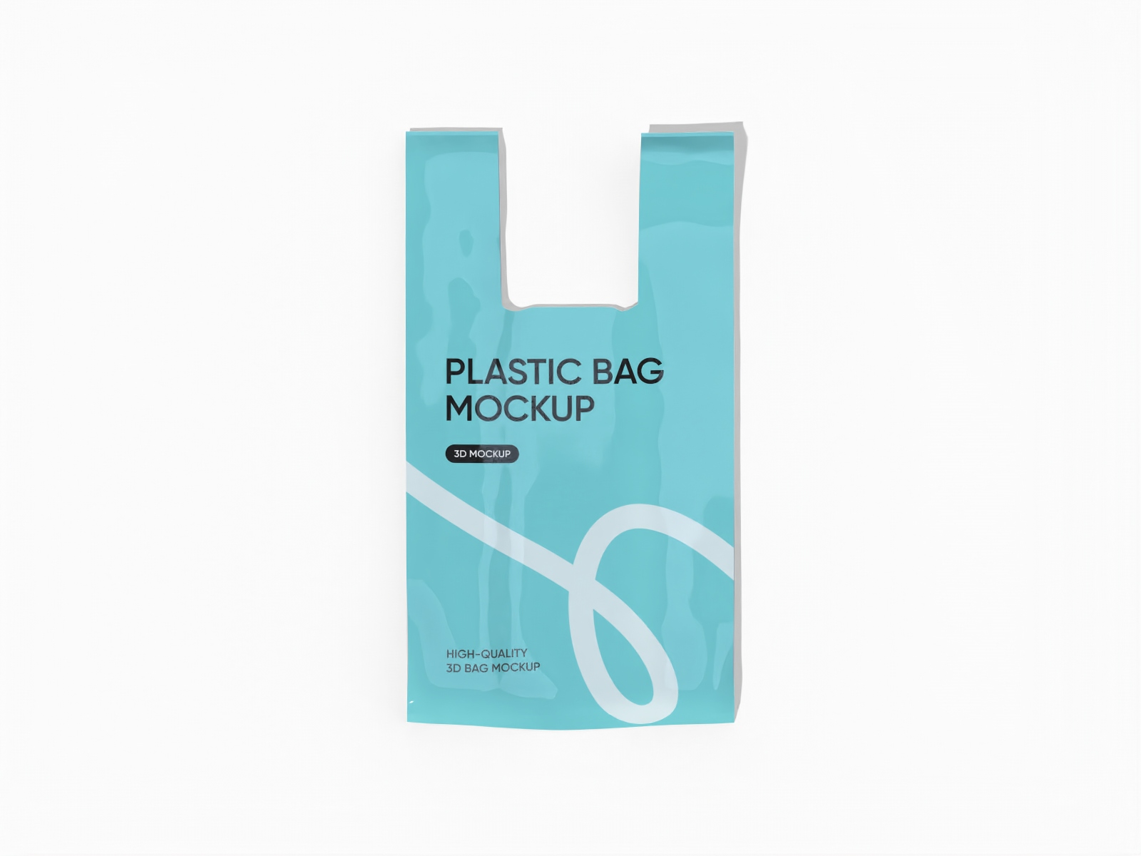 Plastic shopping bag — Glossy plastic