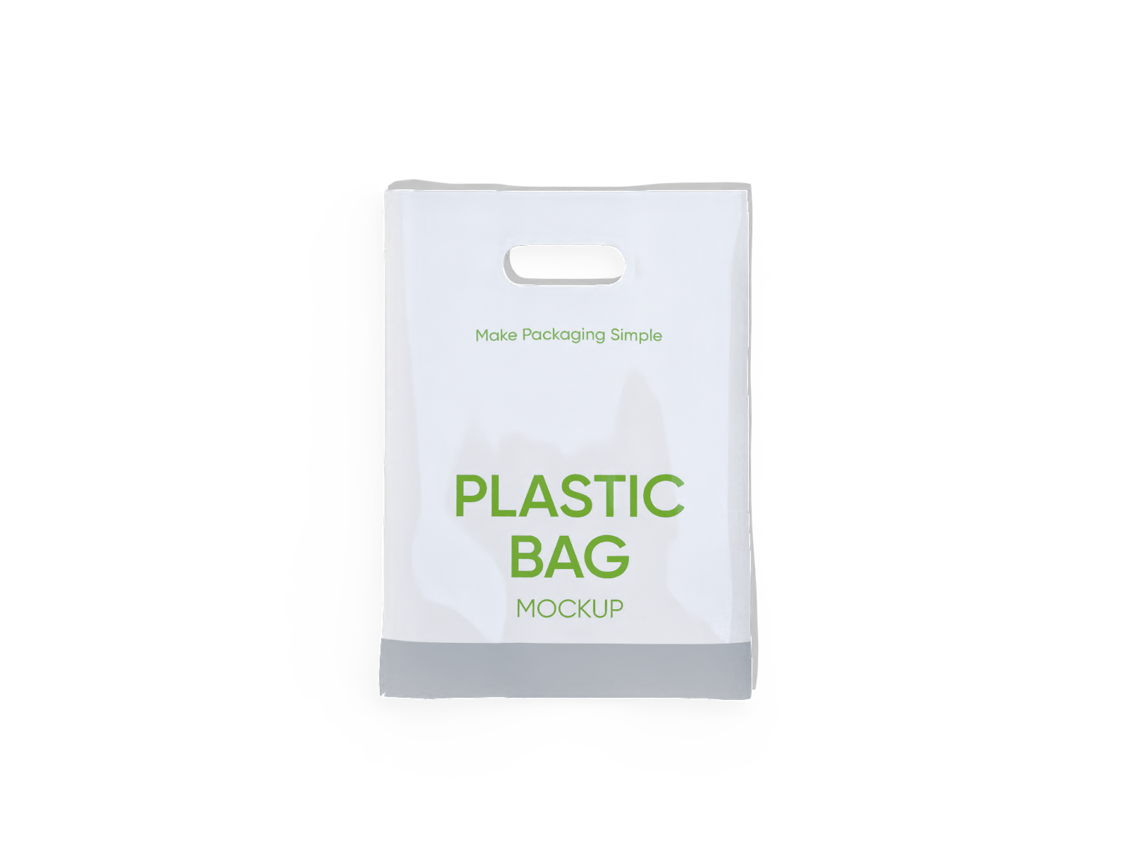 Die cut bag — Glossy plastic