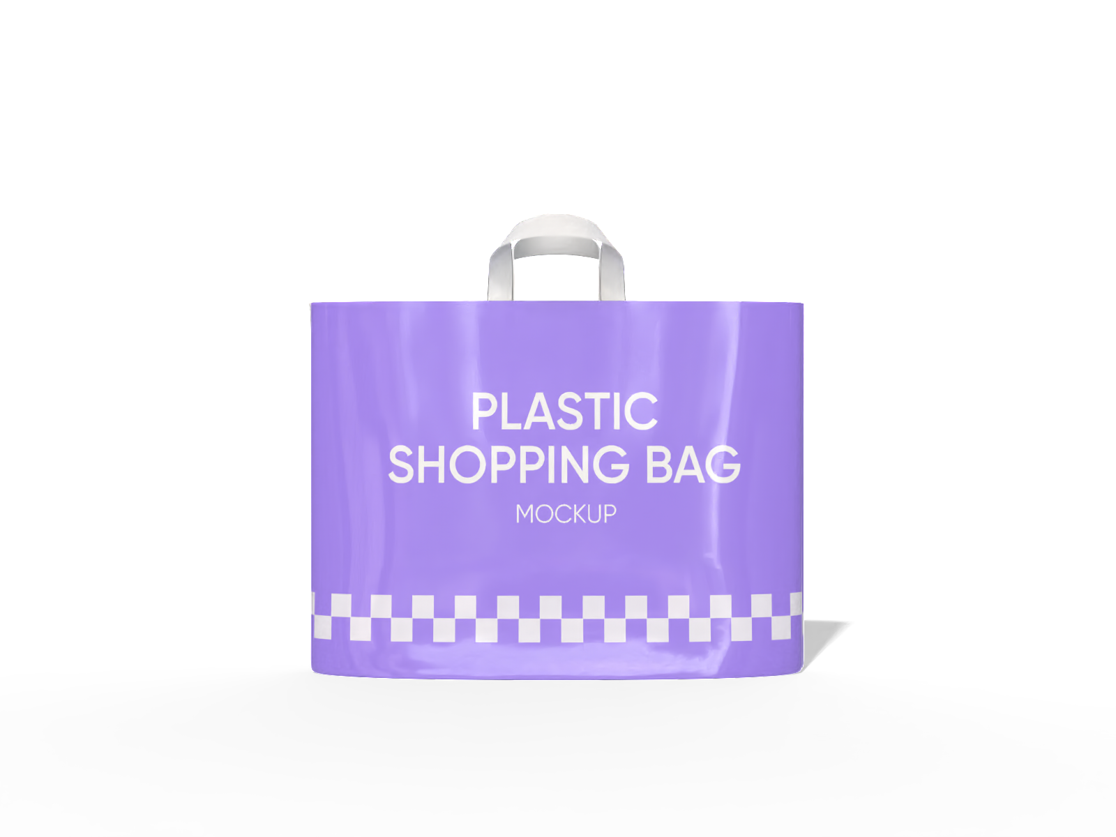 Plastic shopping bag — Glossy plastic