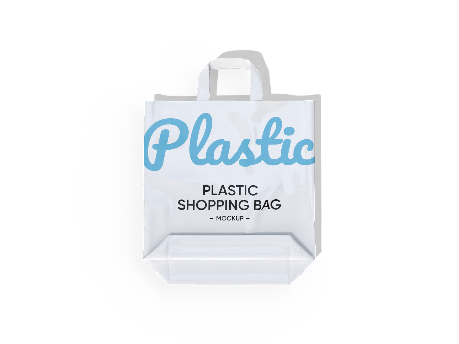 Plastic shopping bag — Glossy plastic