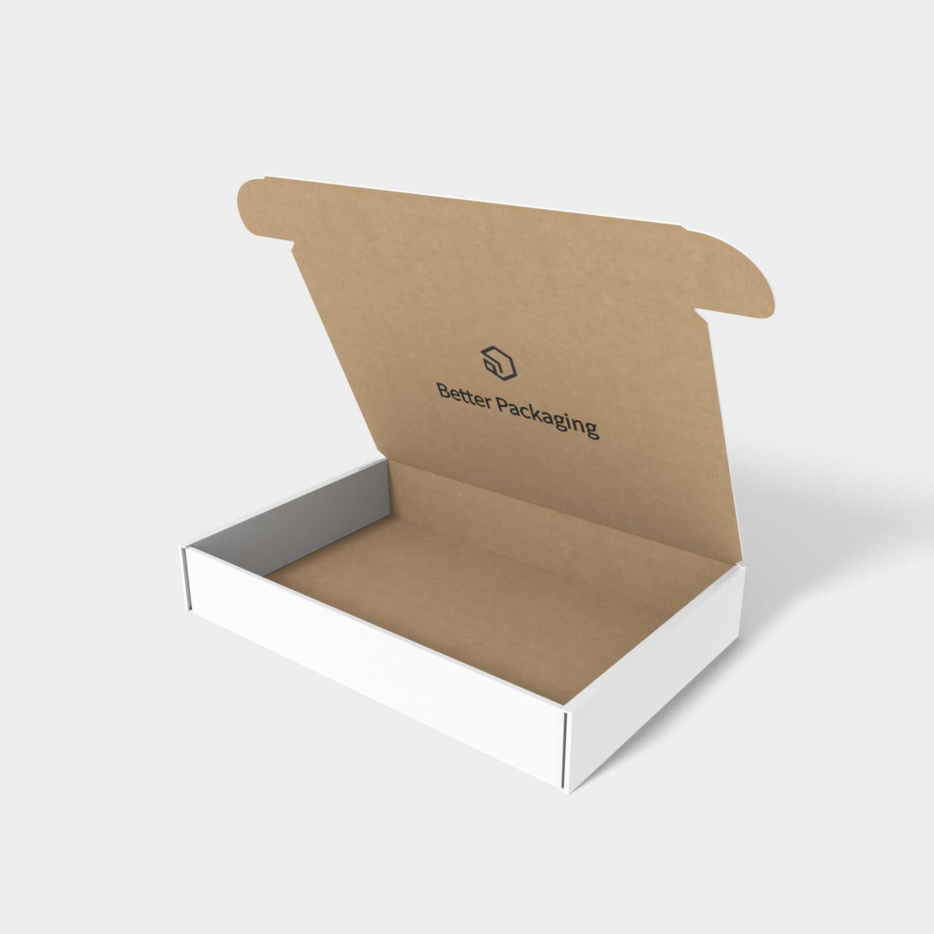 Flip top insert lock mailer box — Corrugated board
