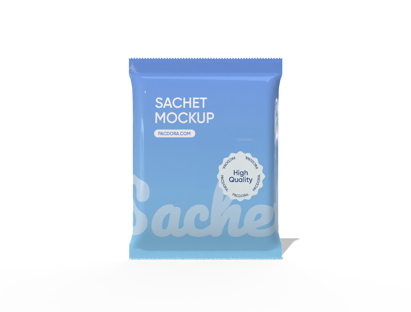 Sachet packaging — Glossy plastic