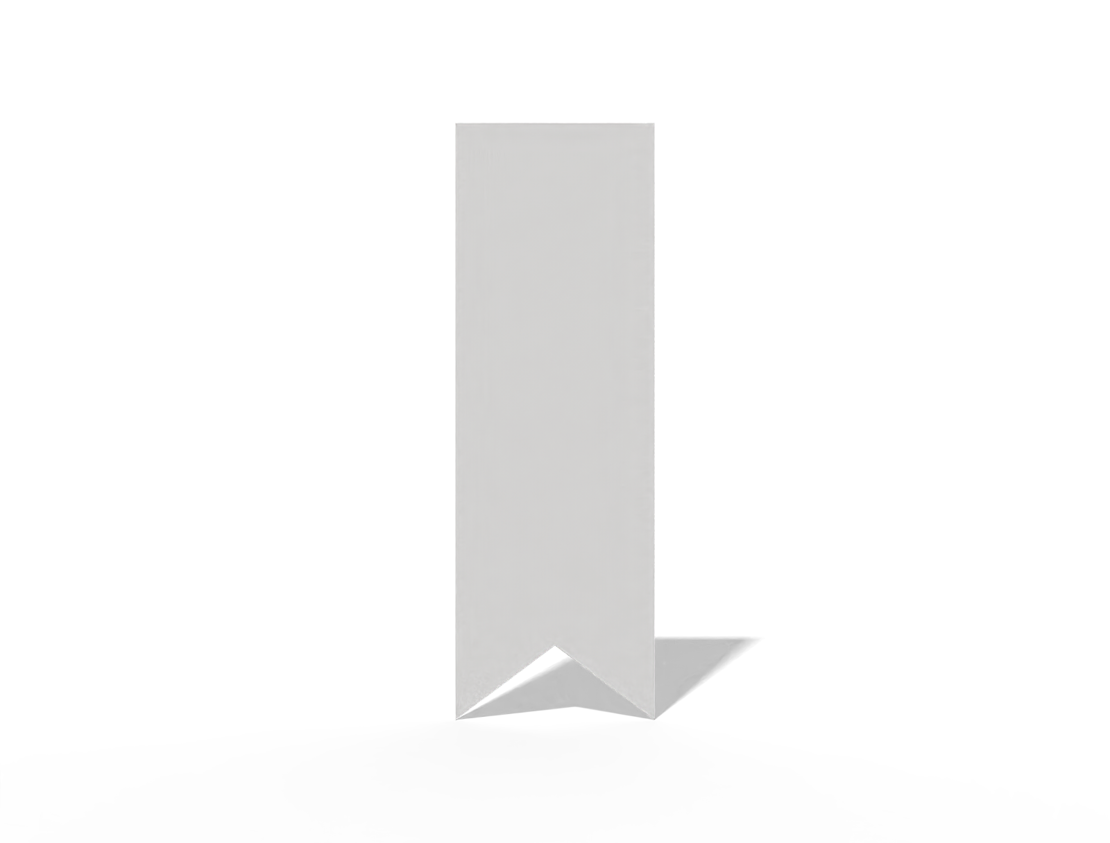 Bookmark — White paperboard