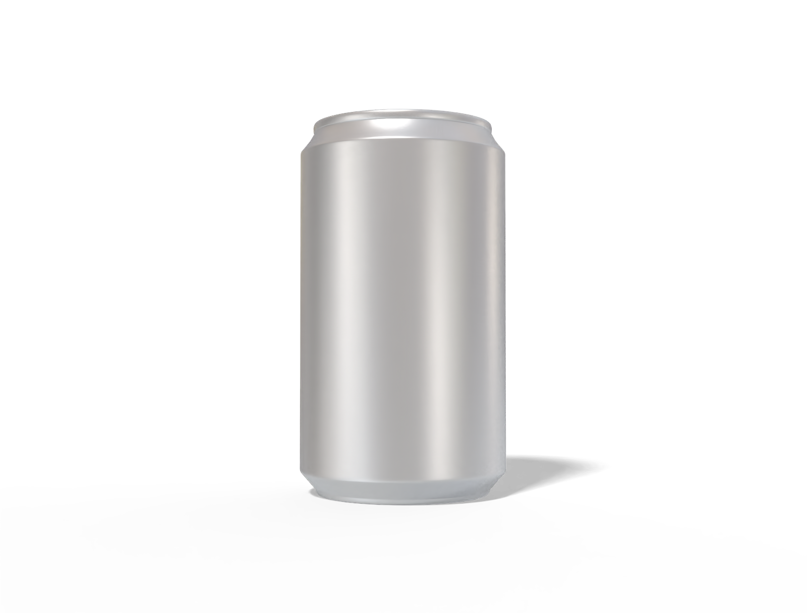 330 ml soda aluminum can — Matte metal