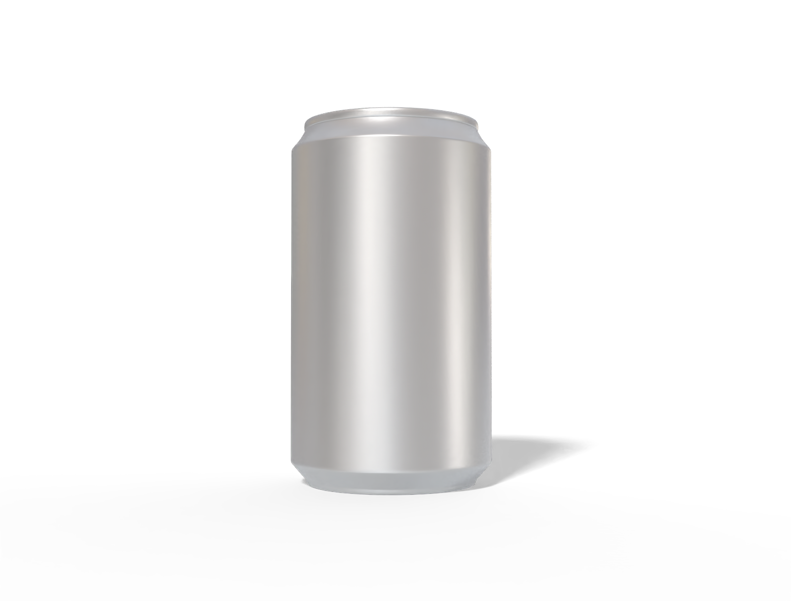 330 ml aluminum can — Matte metal