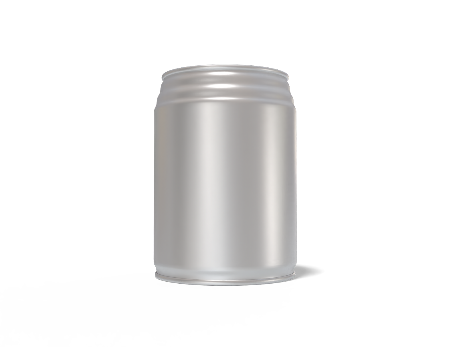 245 ml soda can — Matte metal