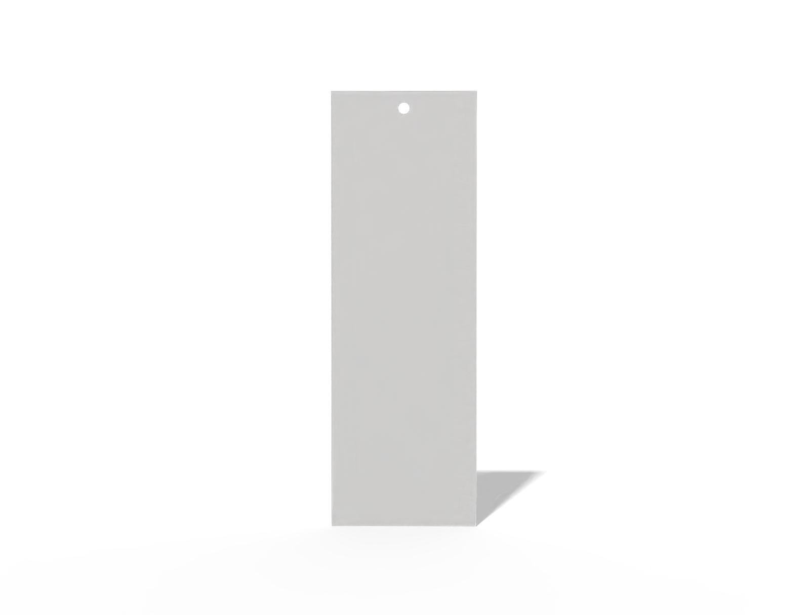 2 x 6" bookmark — White paperboard