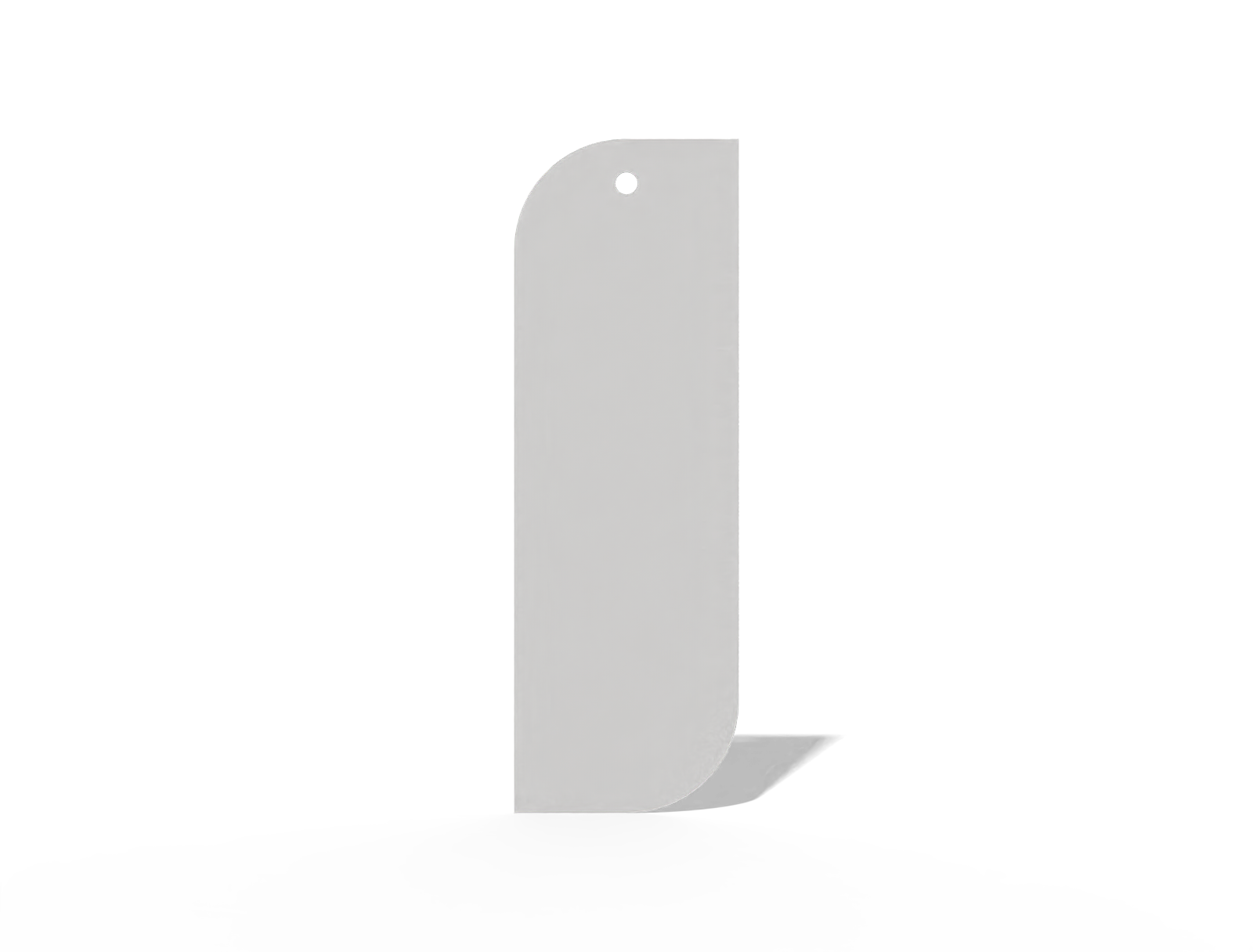 Polygon bookmark — White paperboard