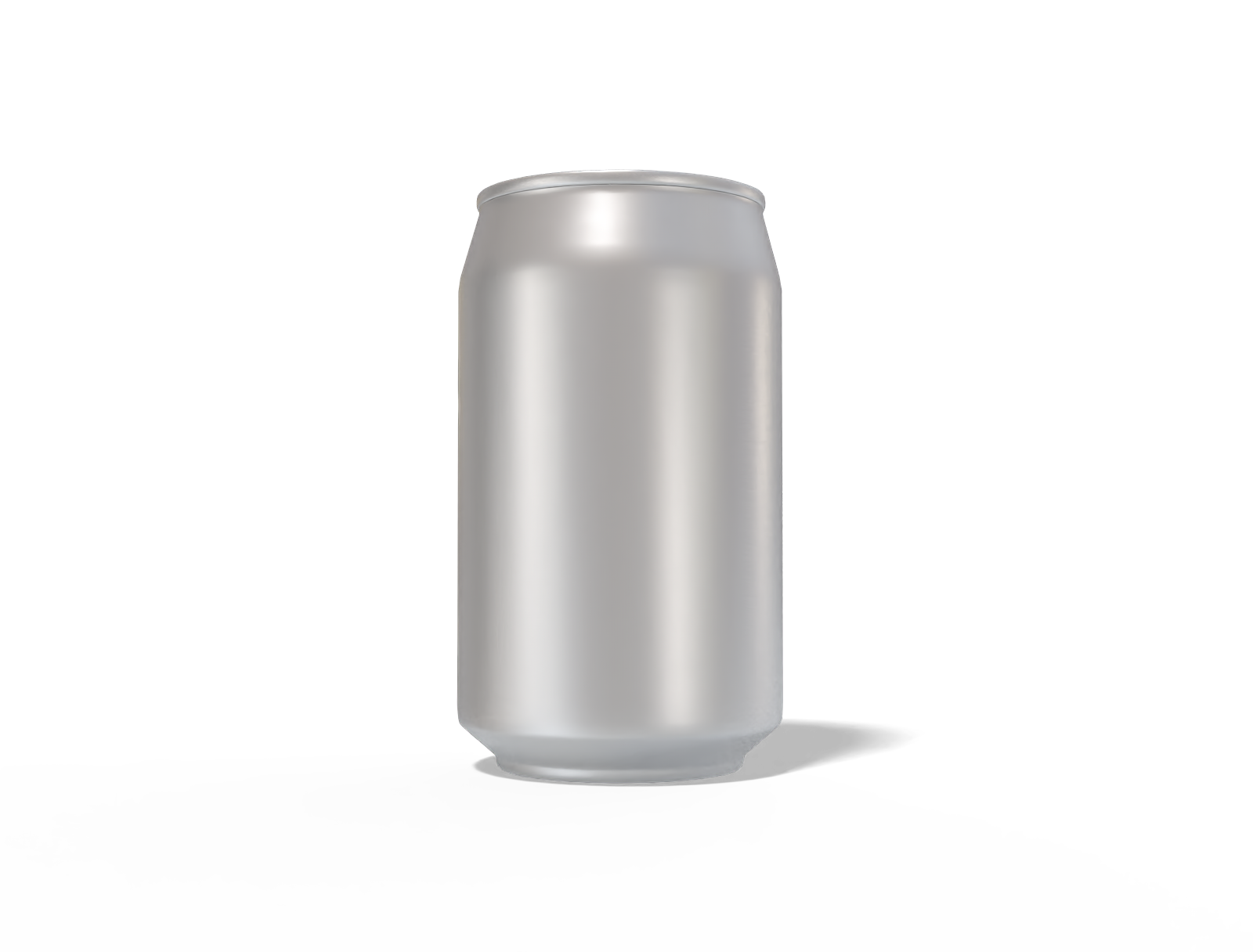 330 ml soda can — Matte metal