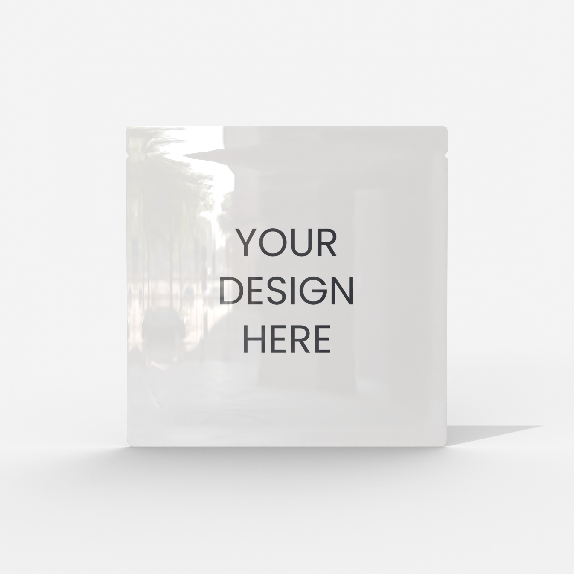 Sachet packaging — Glossy plastic