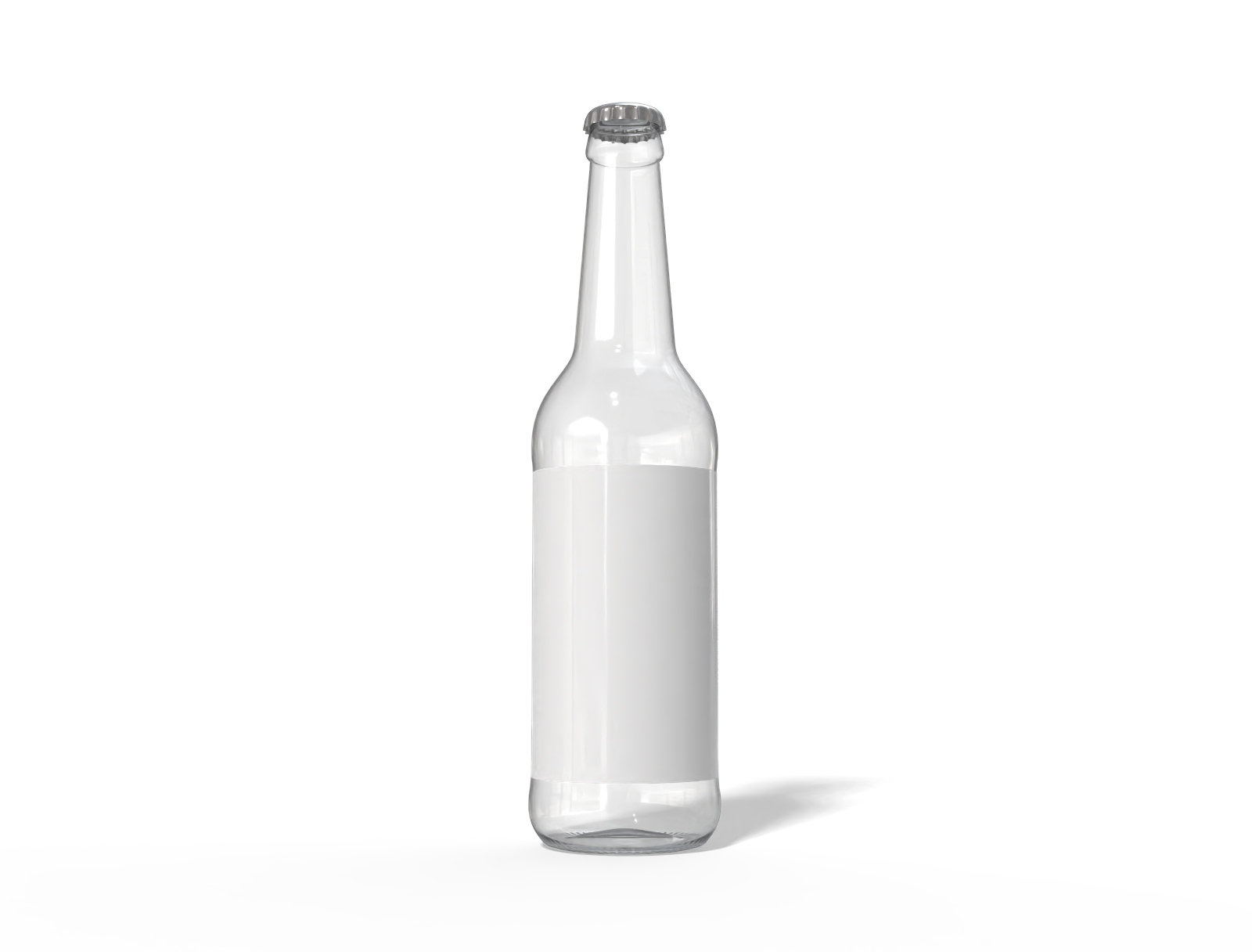 500 ml beer bottle — Glossy glass