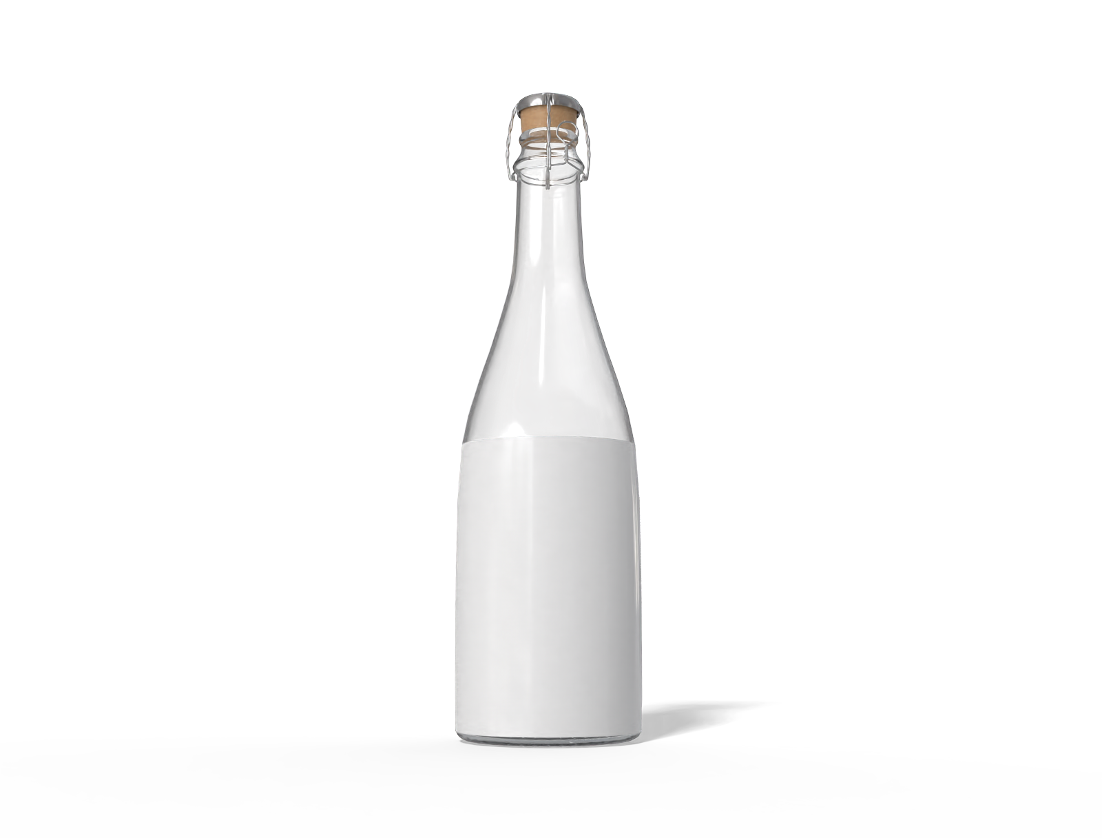 750 ml belgian beer bottle — Glossy glass