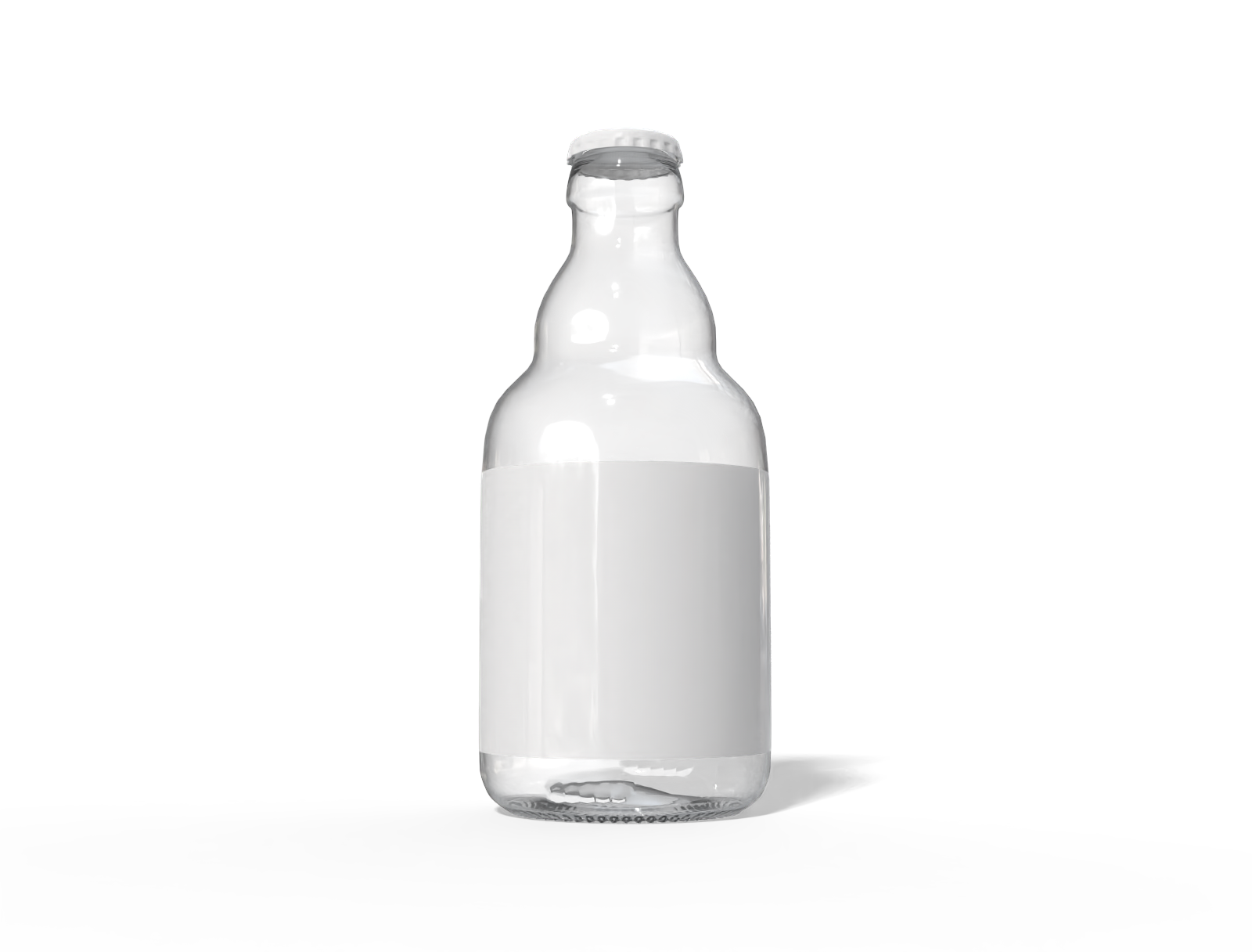 Stubby beer bottle — Glossy glass