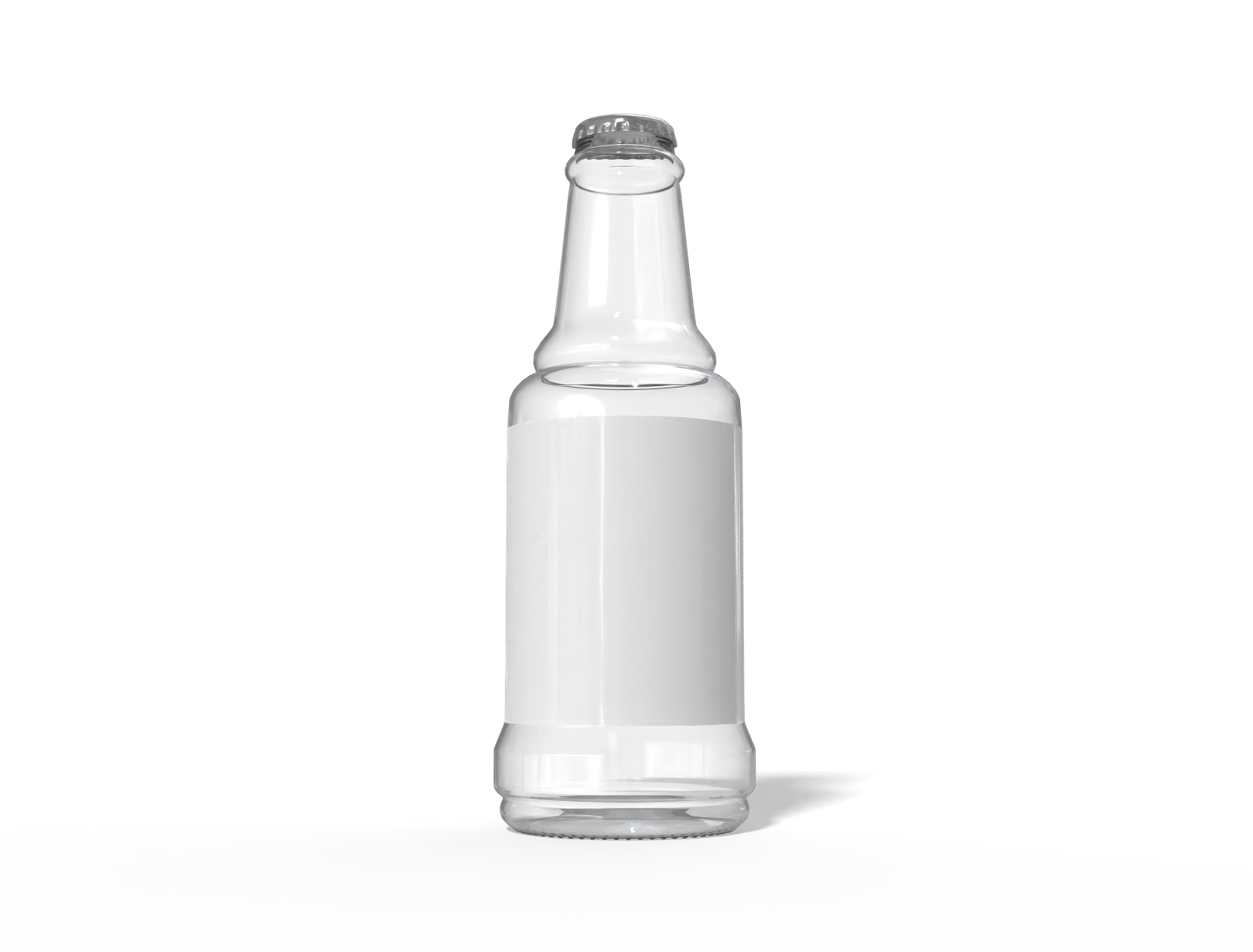500 ml stubby beer bottle — Glossy glass