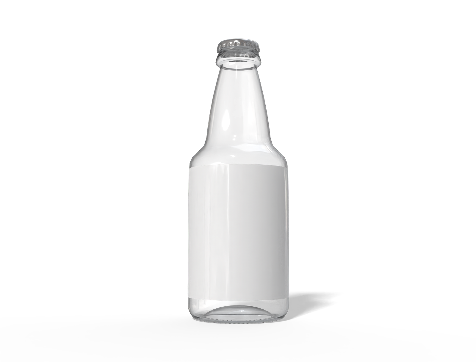 Stubby beer bottle — Glossy glass