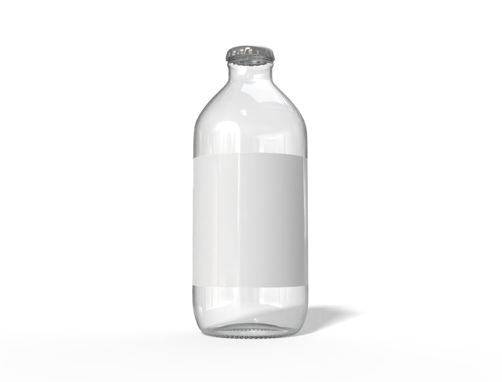 Stubby beer bottle — Glossy glass