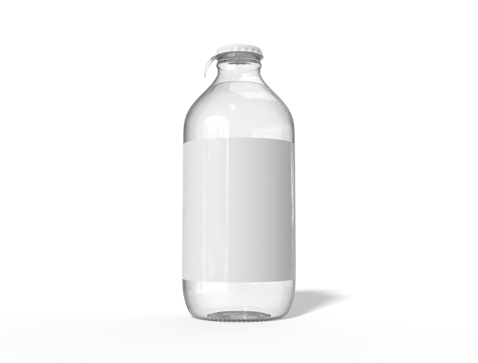 Stubby beer bottle — Glossy glass
