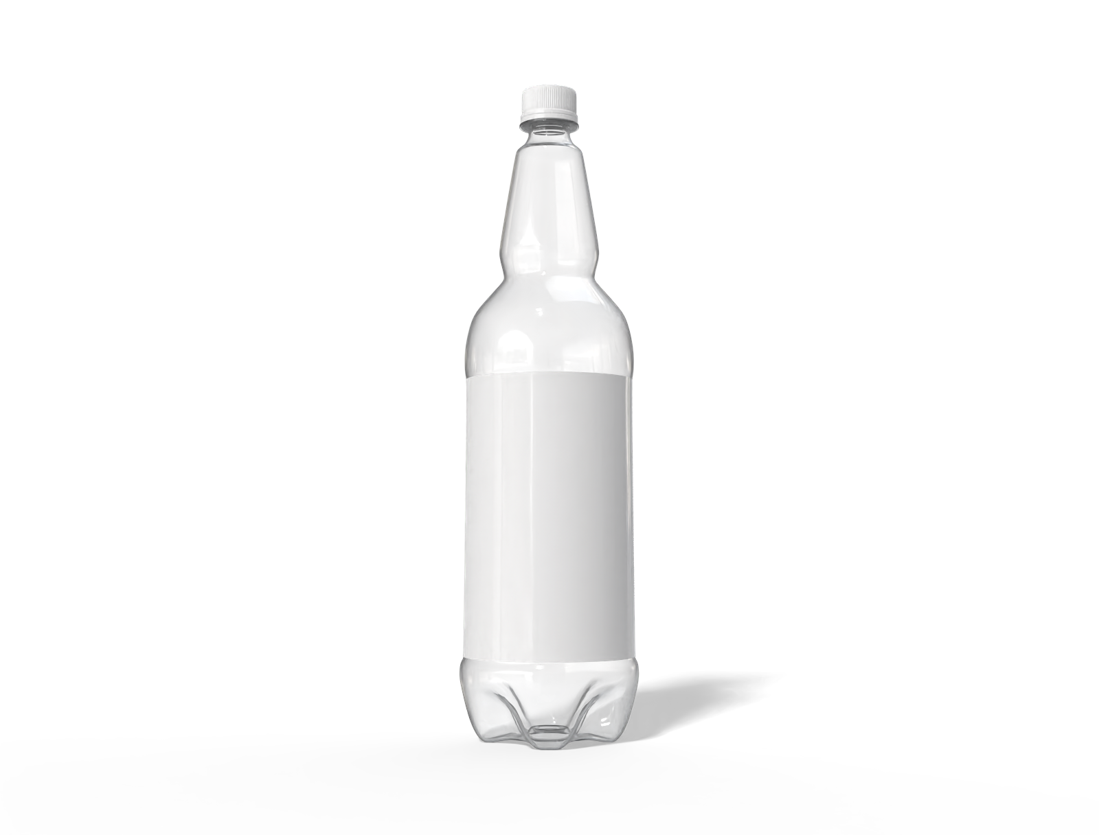 Twist cap soda bottle — Glossy glass