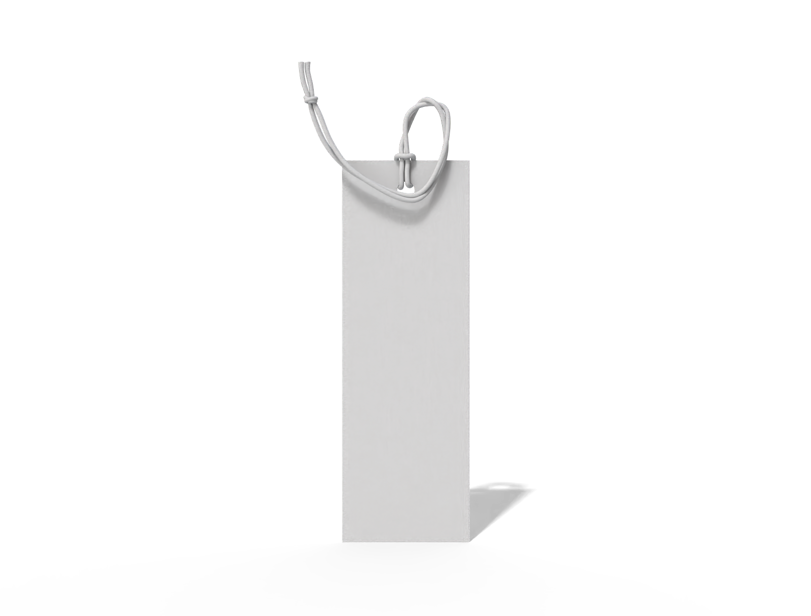Bookmark — White paperboard