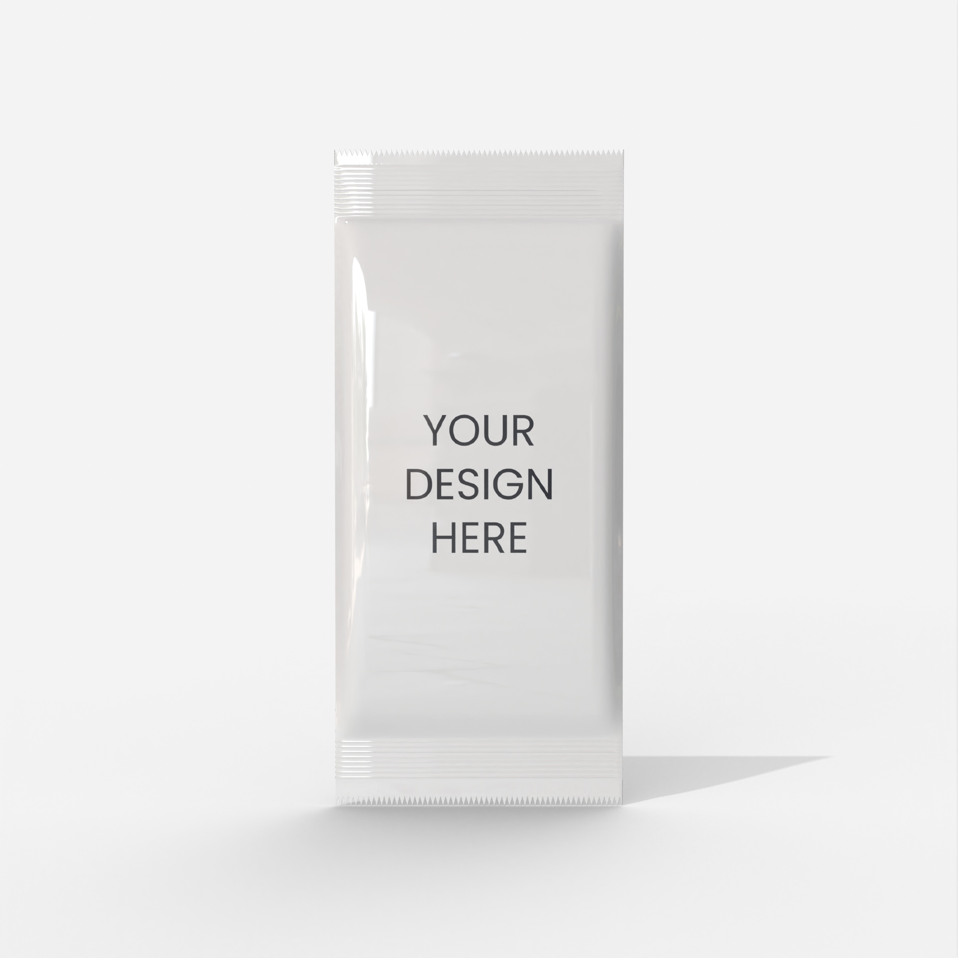 Sachet packaging — Glossy plastic