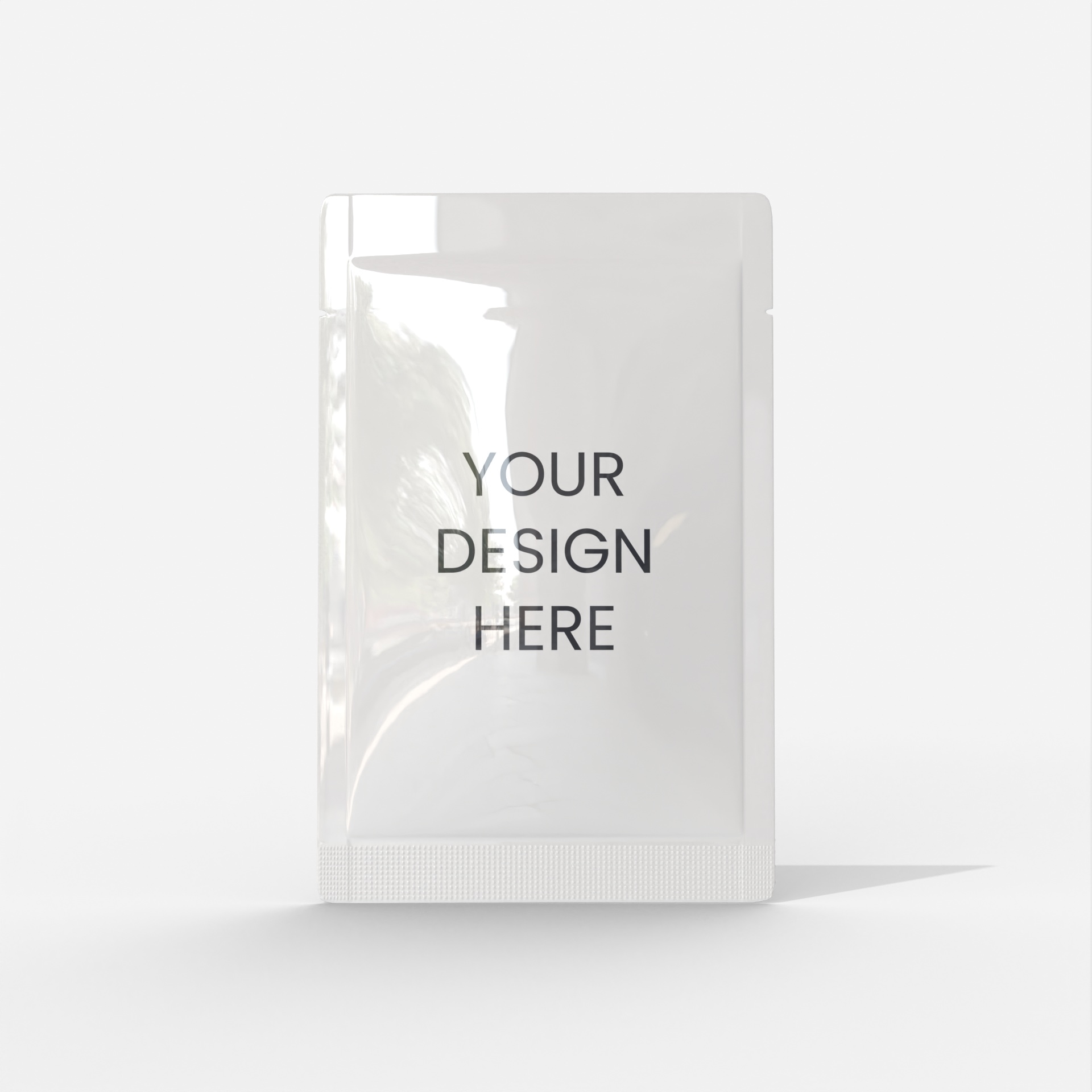 Sachet packaging — Glossy plastic