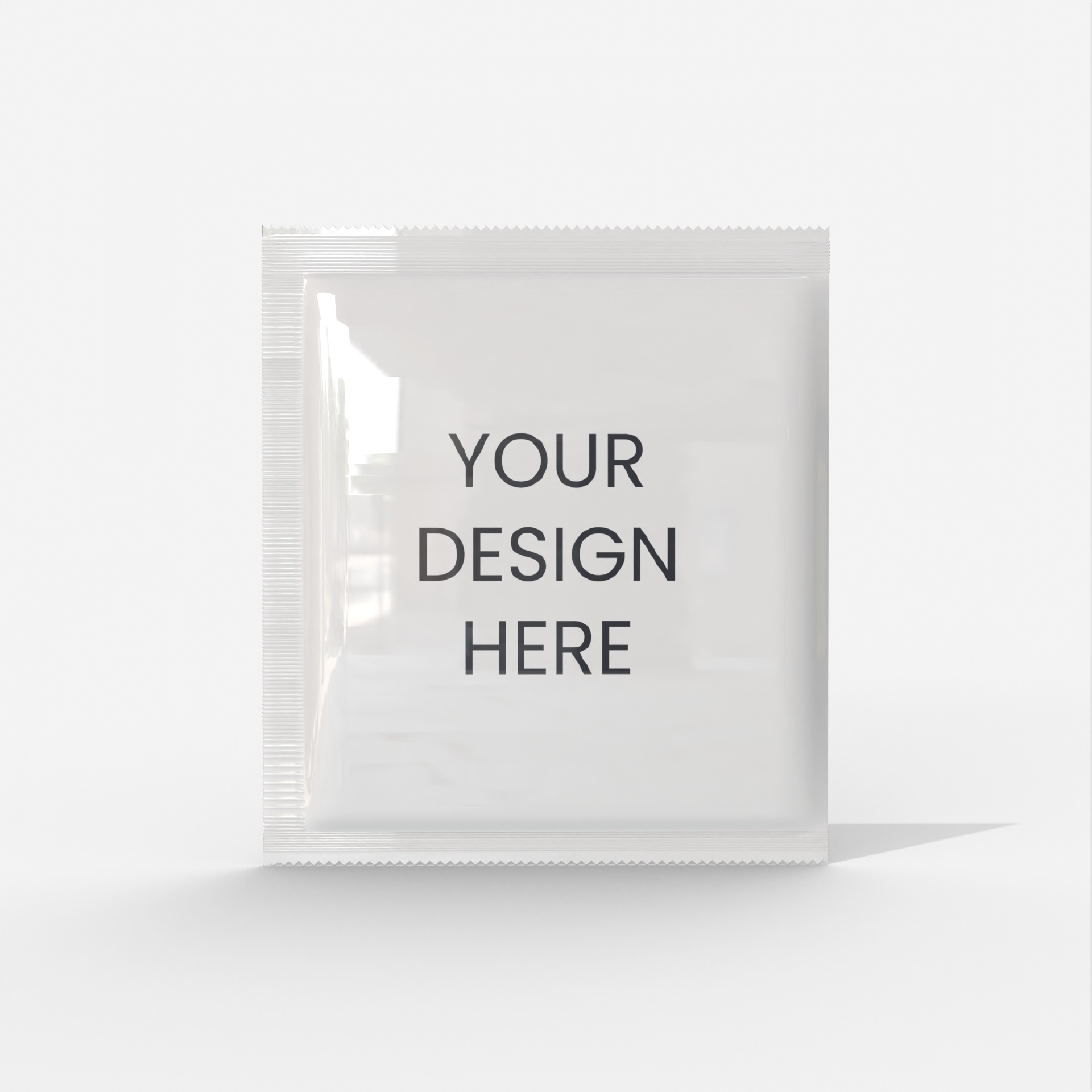 Sachet packaging — Glossy plastic