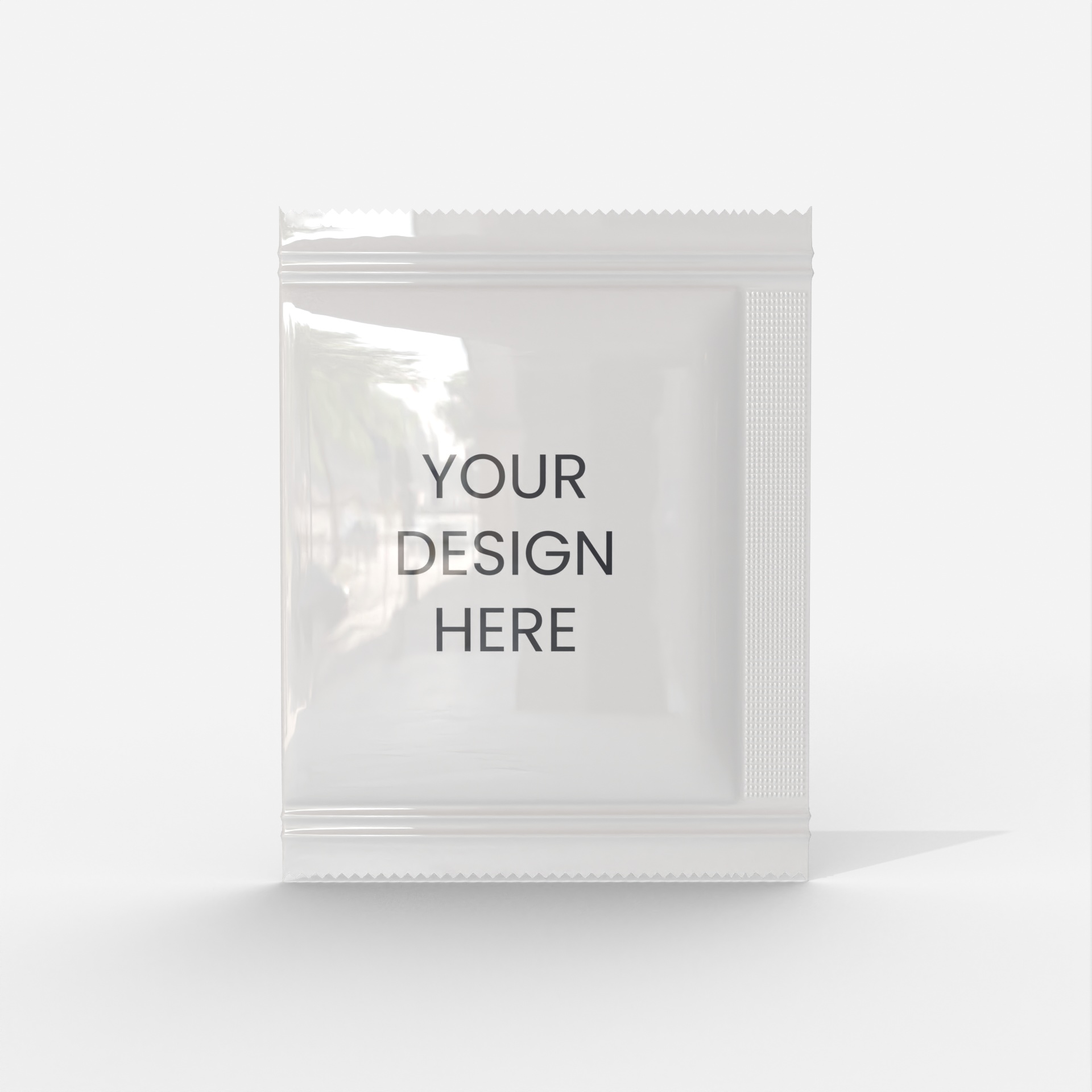 Sachet packaging — Glossy plastic