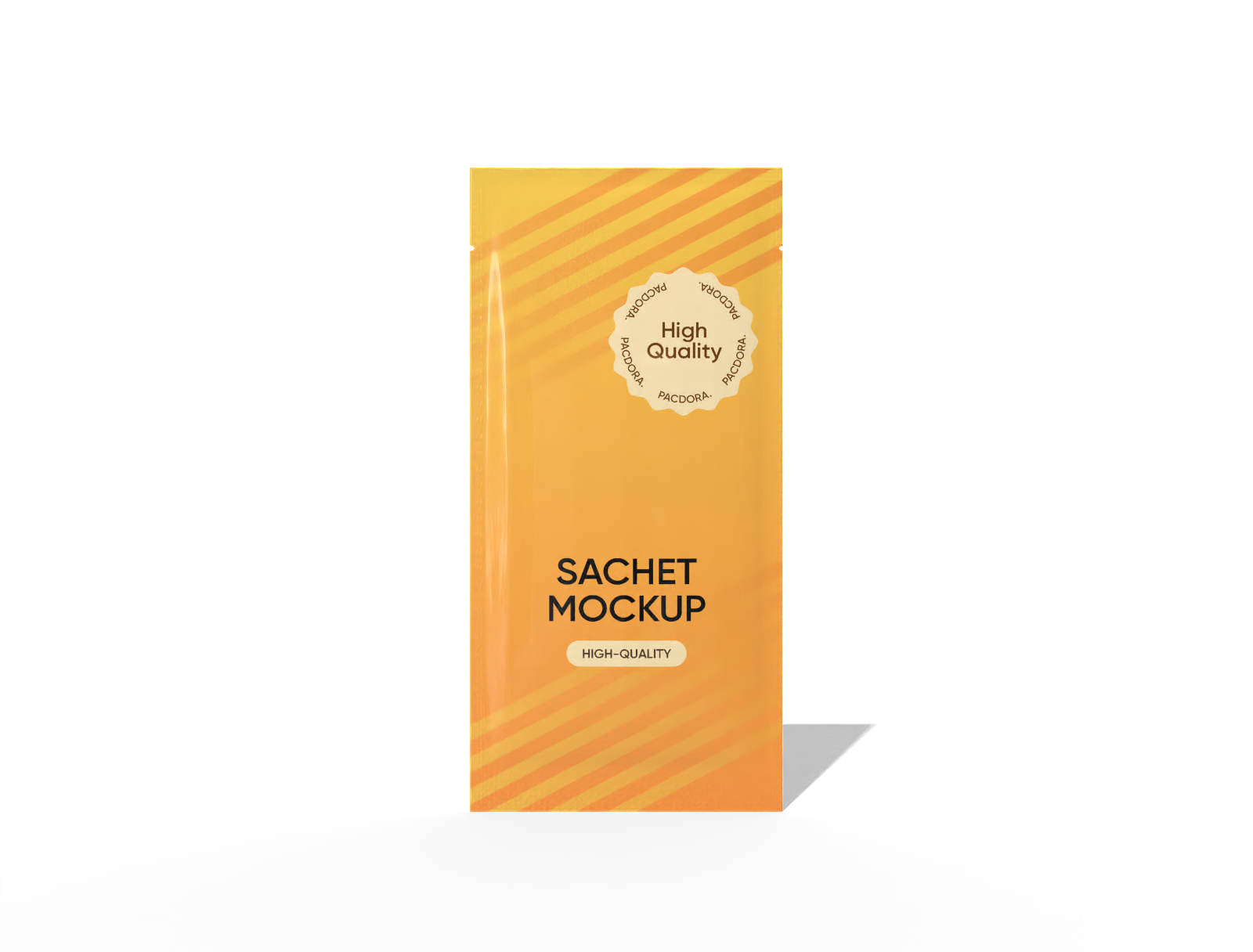 Sachet packaging — Glossy plastic