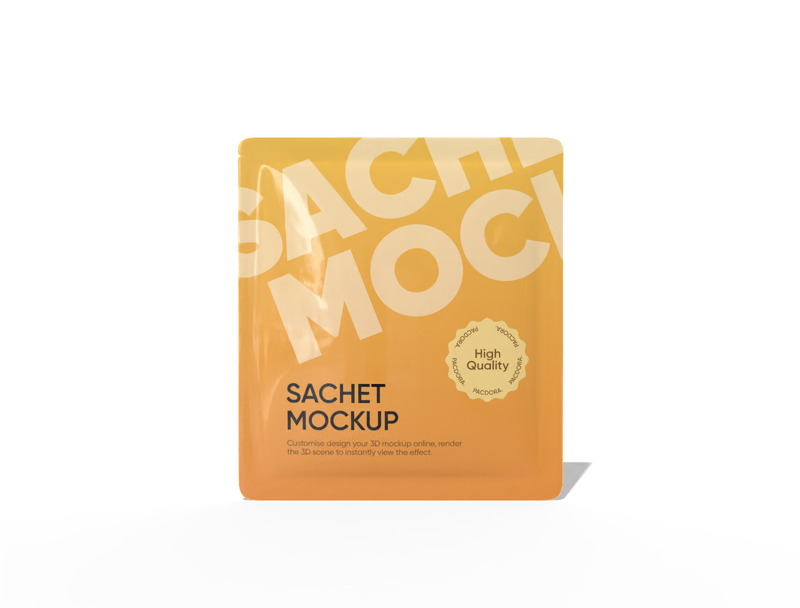 Sachet packaging — Glossy plastic
