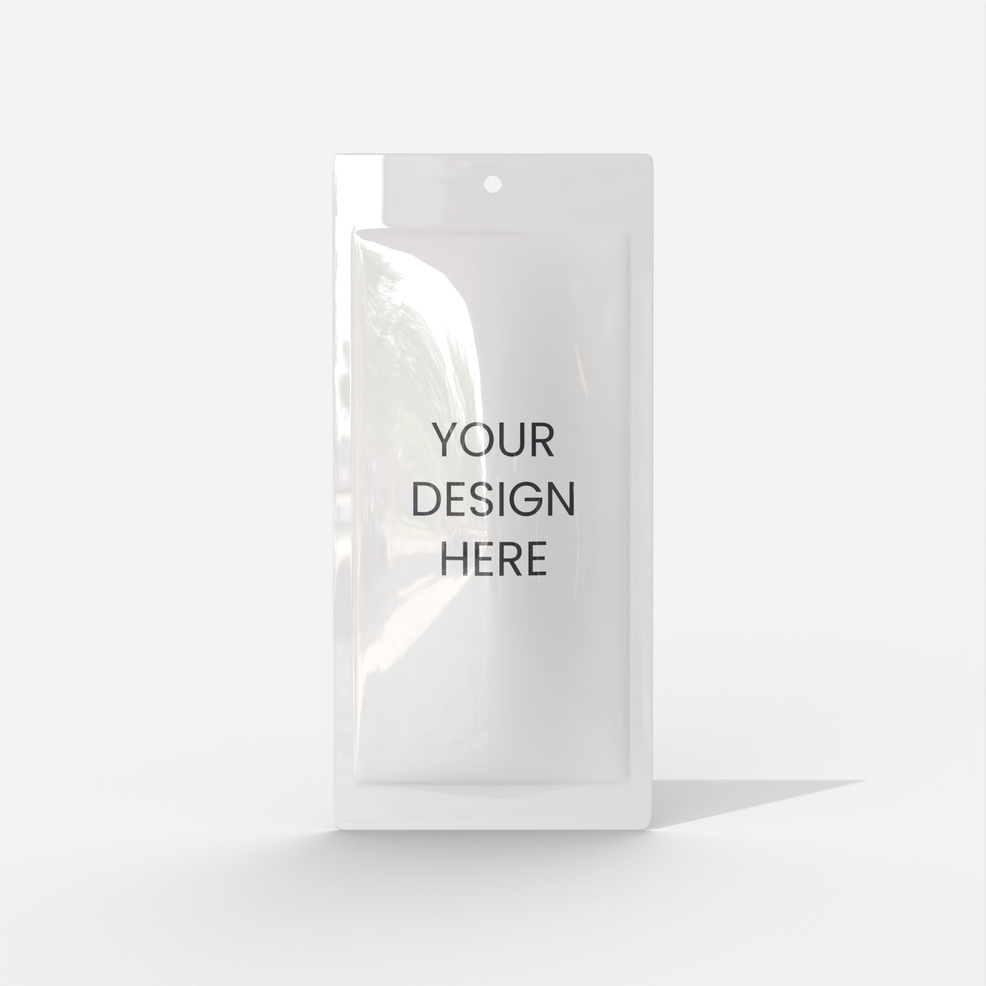 Sachet packaging — Glossy plastic