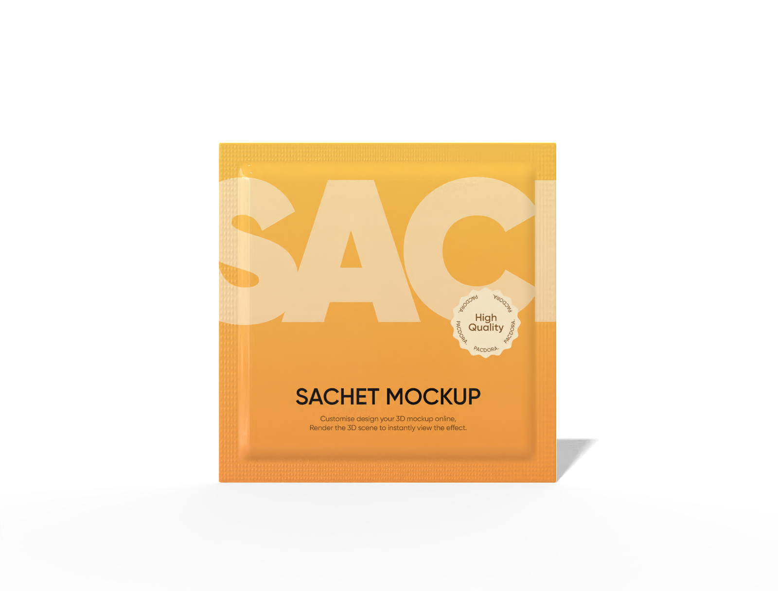 Sachet packaging — Glossy plastic