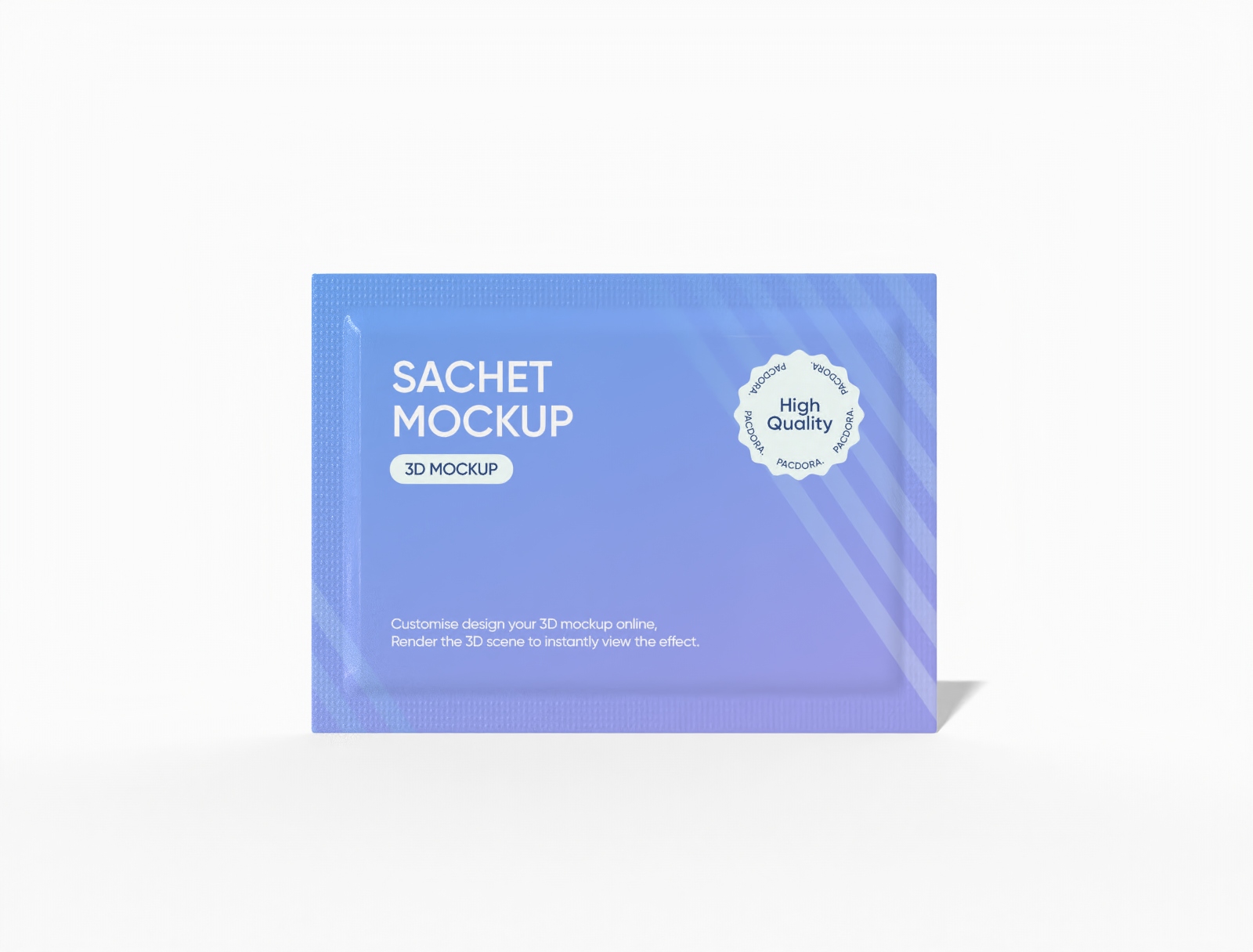 Sachet packaging — Glossy plastic