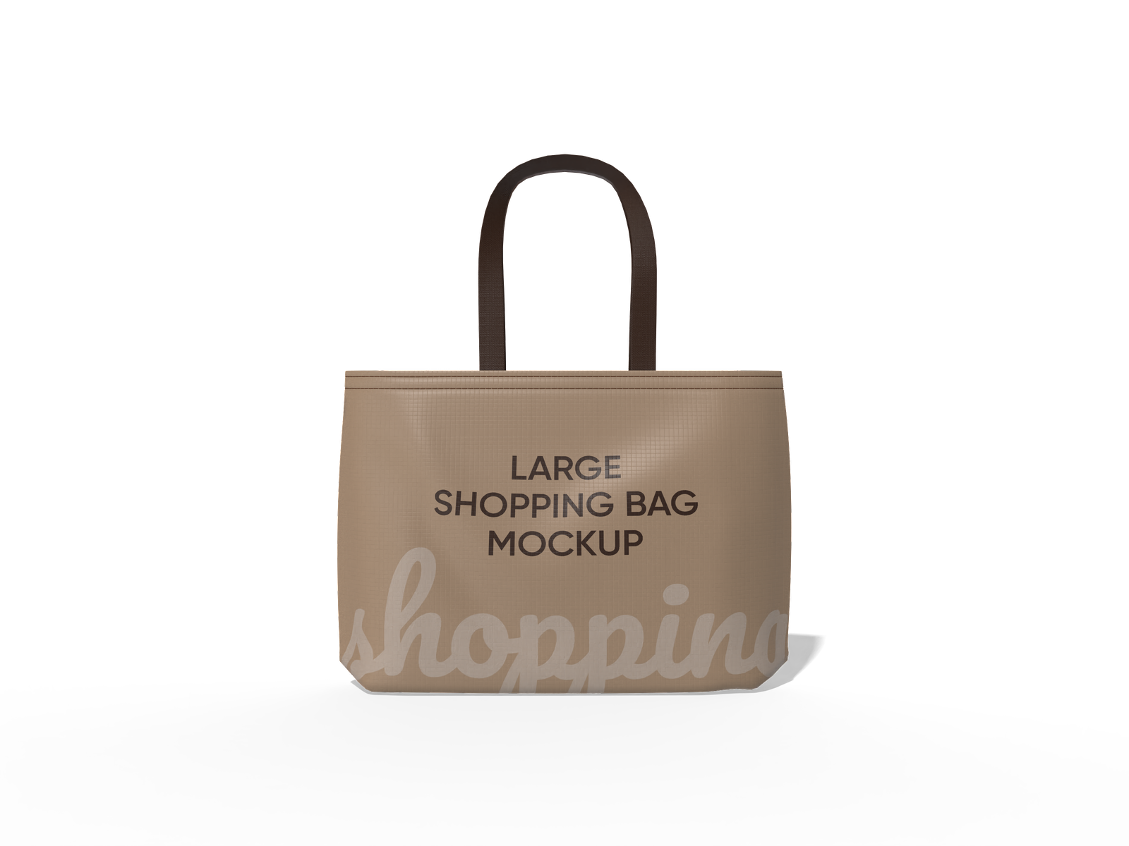 Large shopping bag — Matte plastic