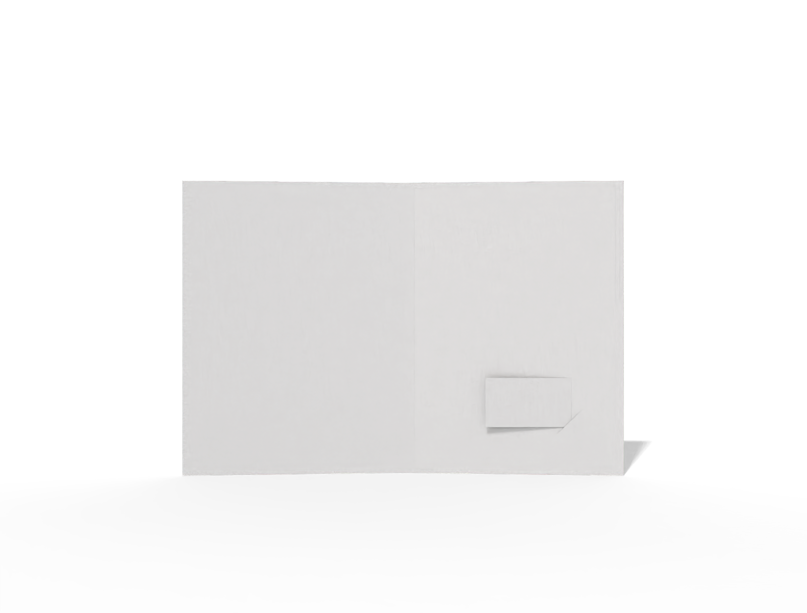Presentation folder — White paperboard