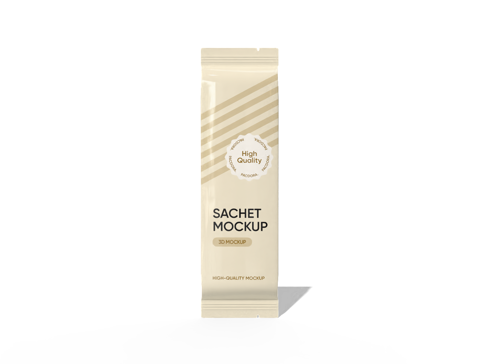 Stick sachet packaging — Glossy plastic