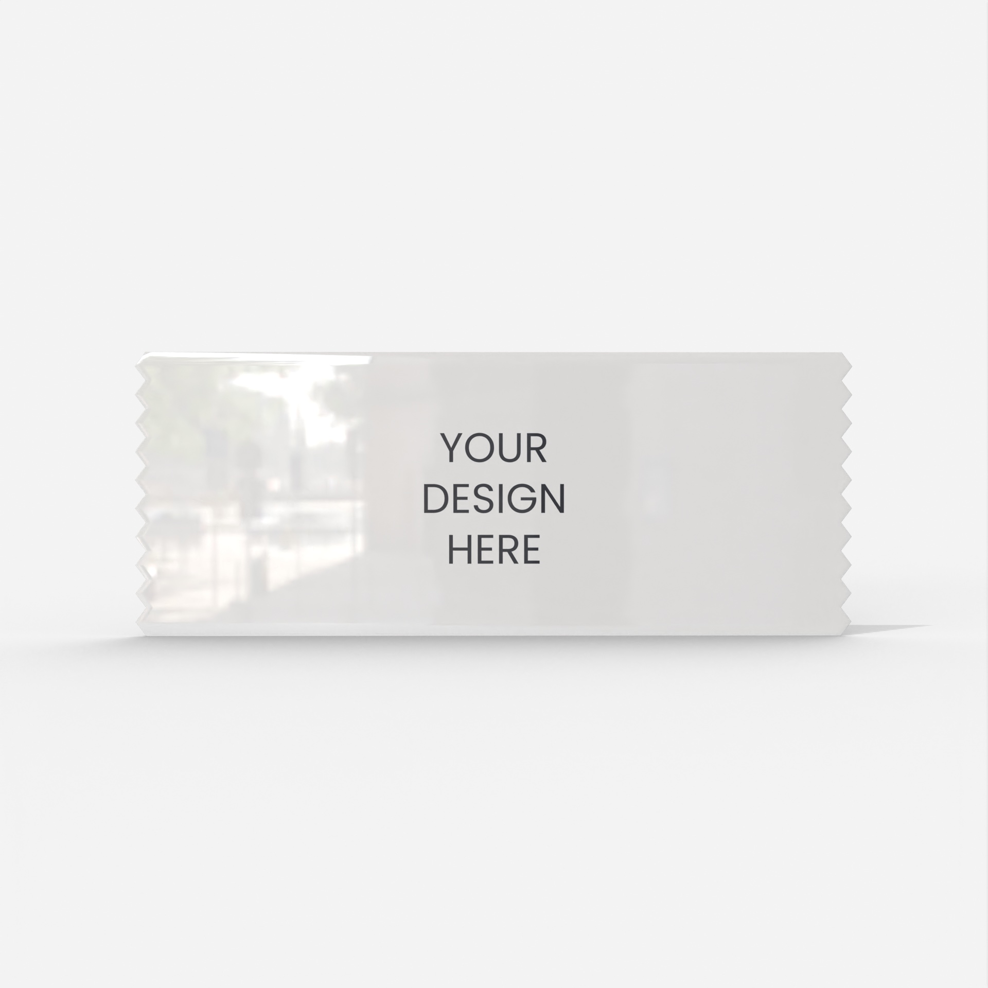 Sachet packaging — Glossy plastic