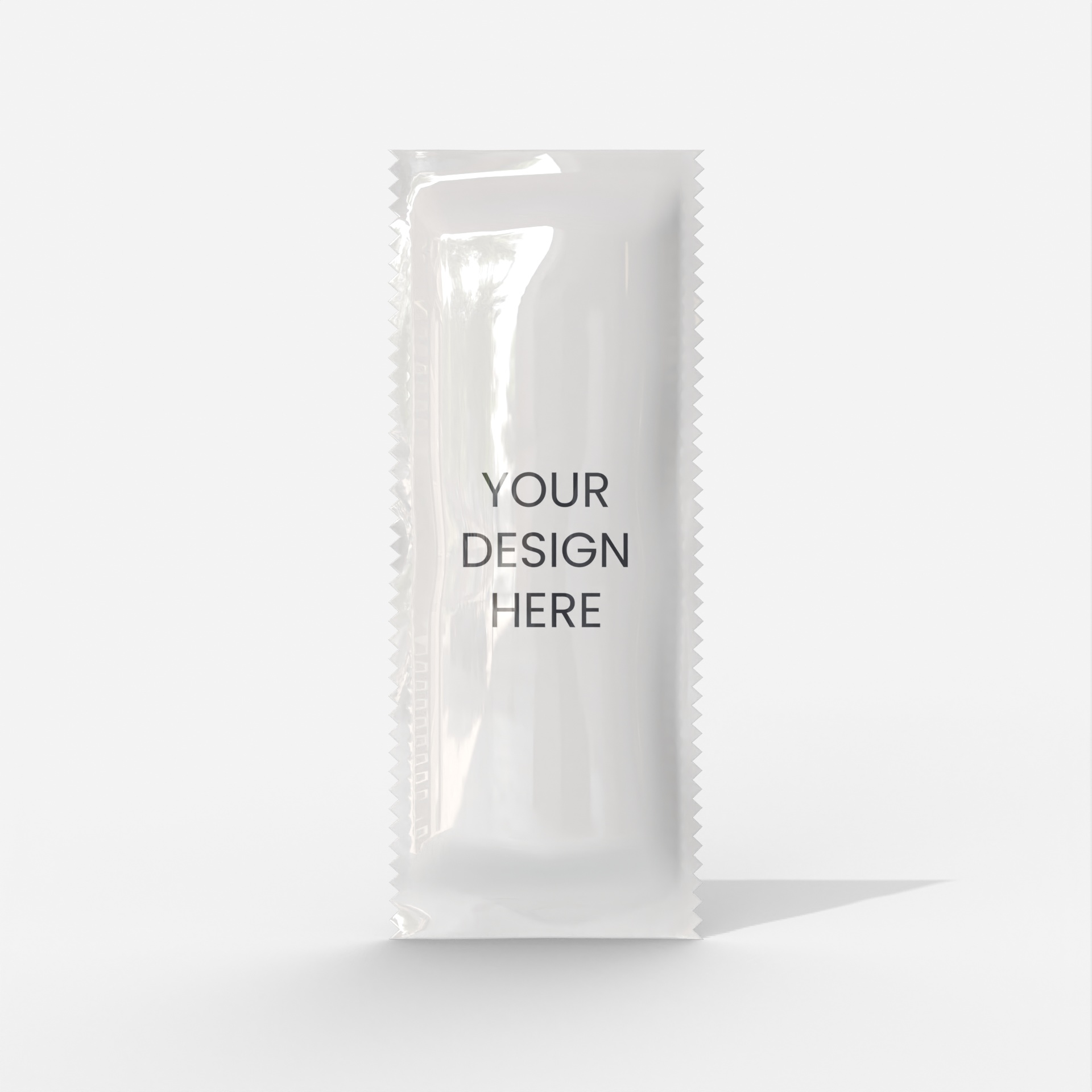 Stick sachet packaging — Glossy plastic