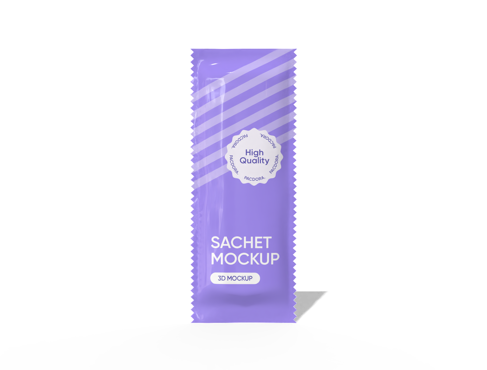 Stick sachet packaging — Glossy plastic