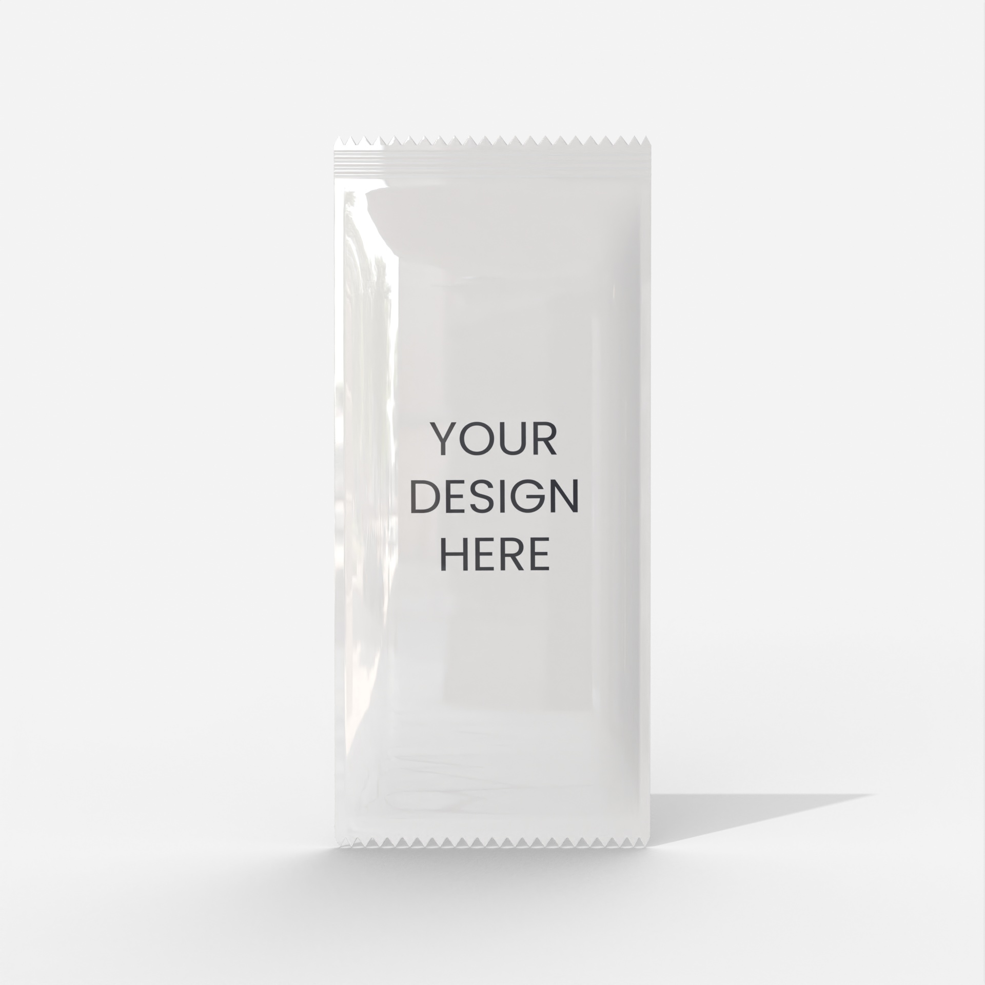 Sachet packaging — Glossy plastic