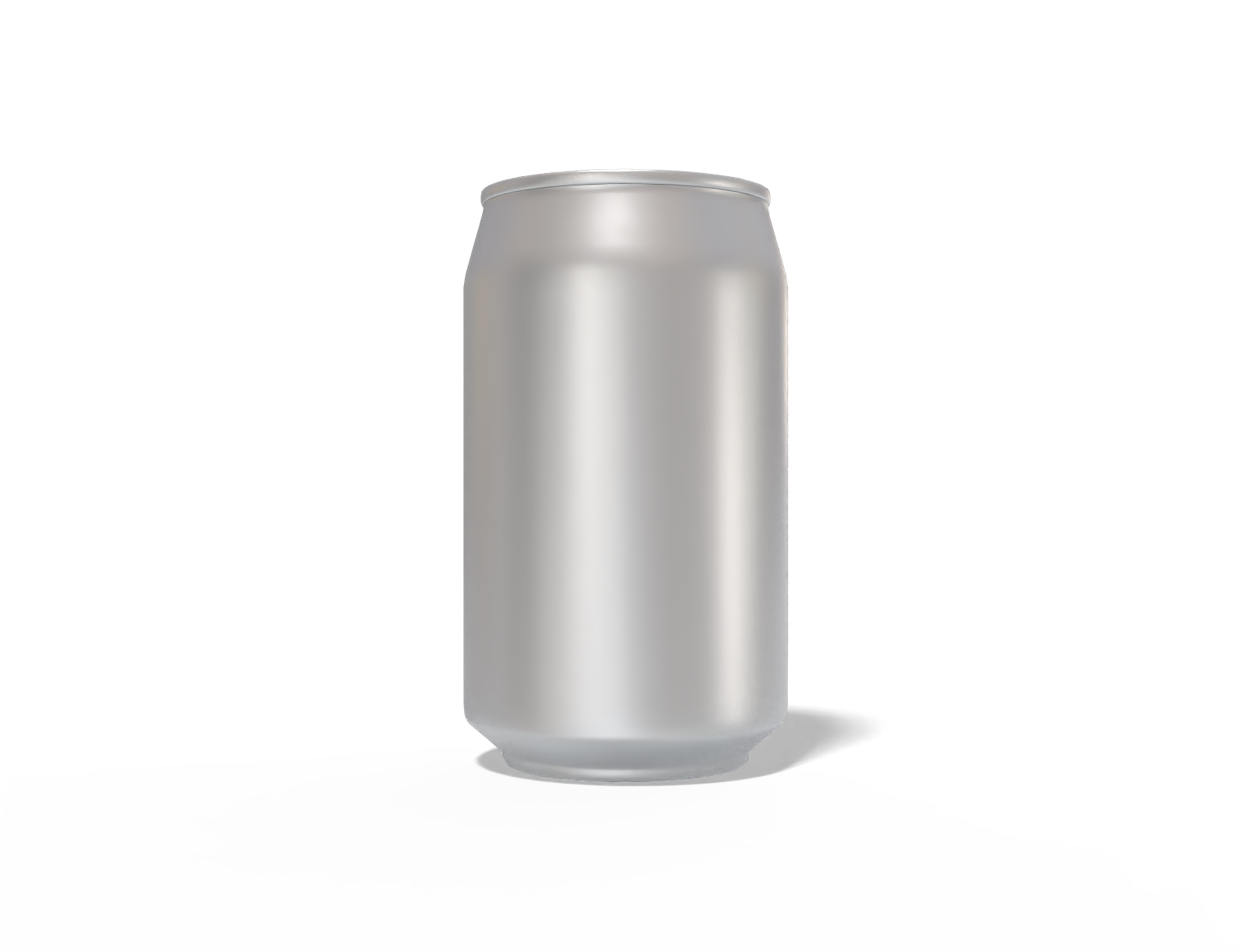330 ml energy drink can — Matte metal