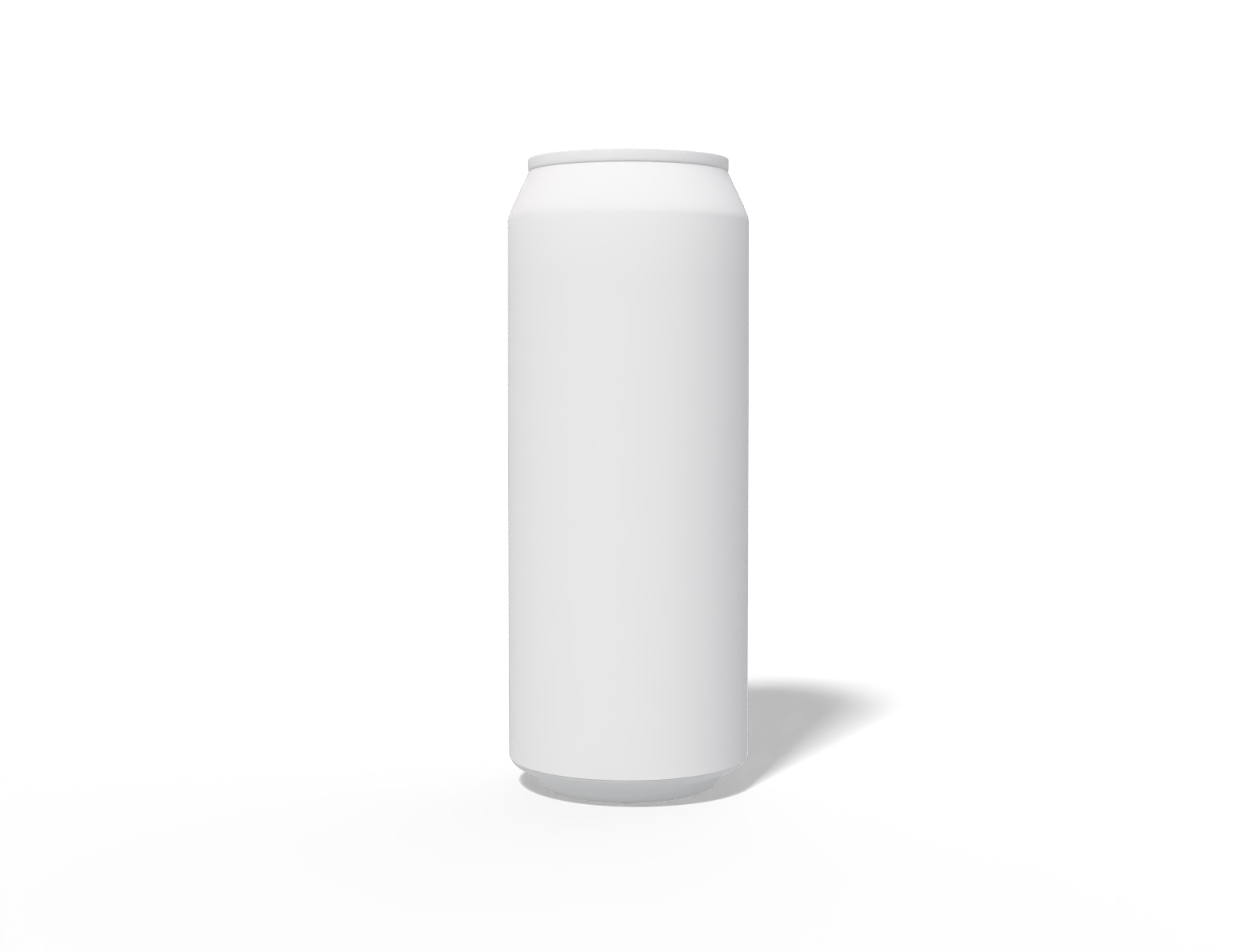 500 ml beer can — Matte metal